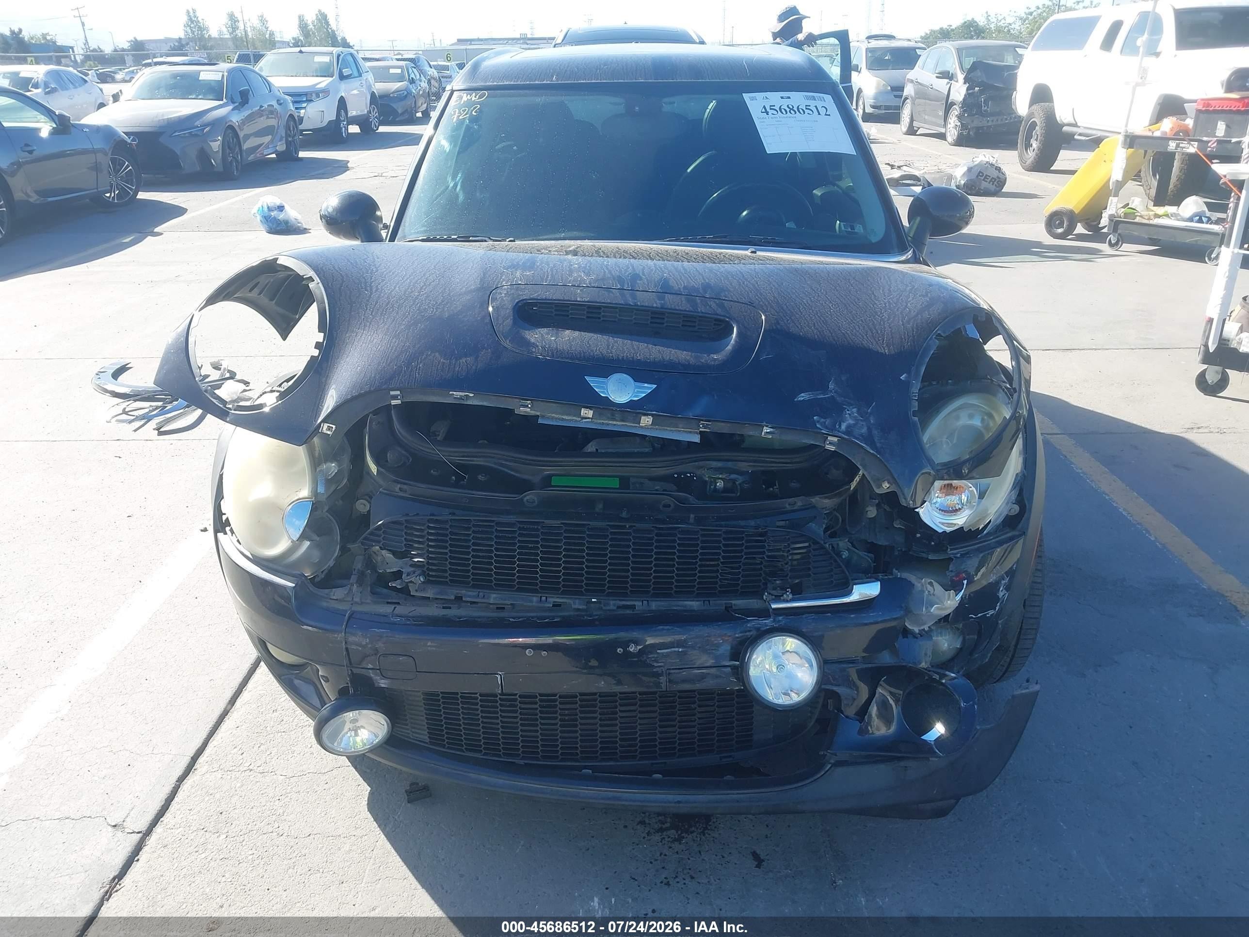 2009 Mini Cooper VIN WMWMM33599TP90745 IAAI salvage auction — Front End, Salvage (California), sold $300 on 2026-09-10 (photo 6)