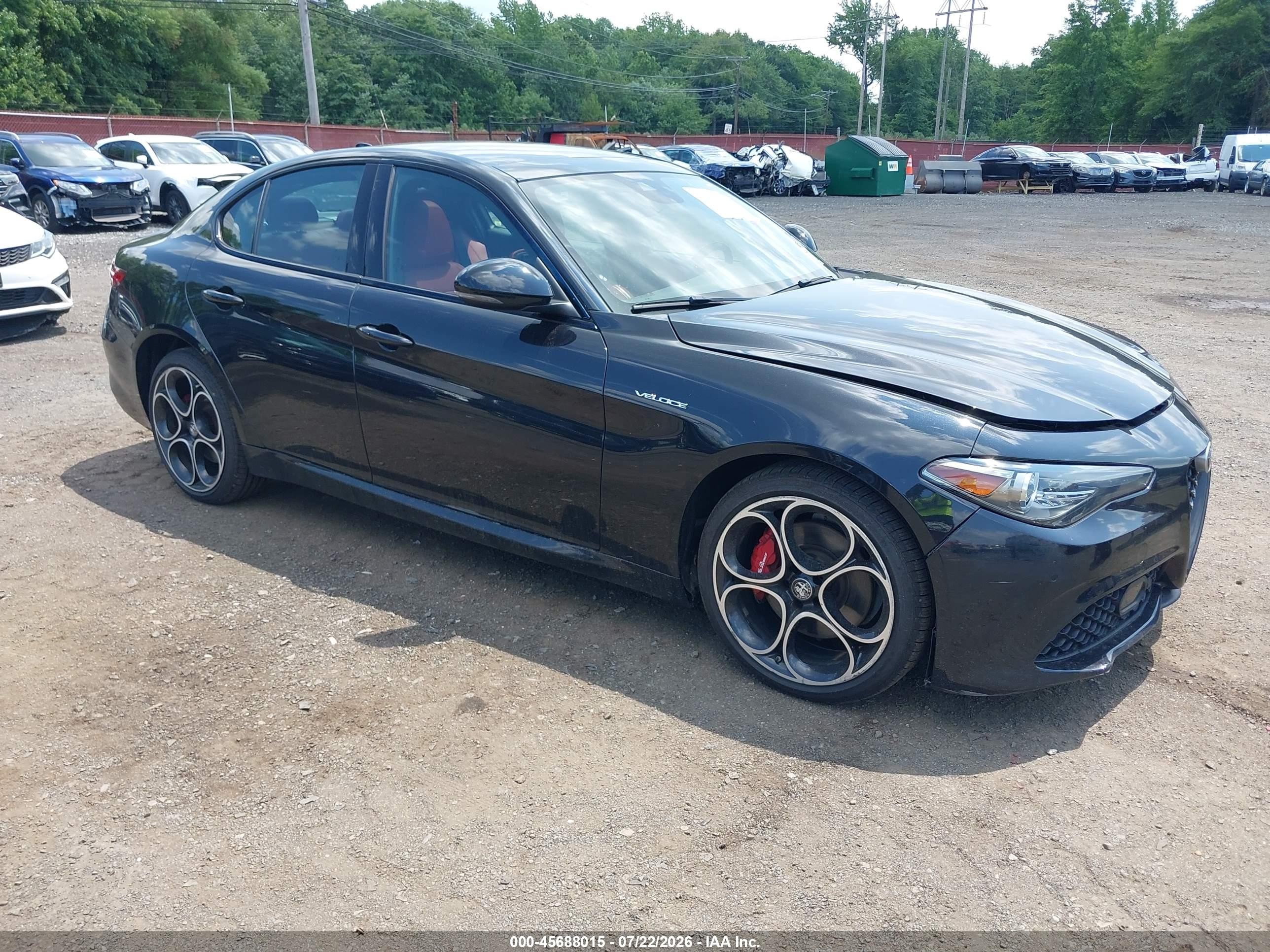 2023 Alfa Romeo Giulia VIN ZARFANBN5P7674360 — IAAI salvage auction photo