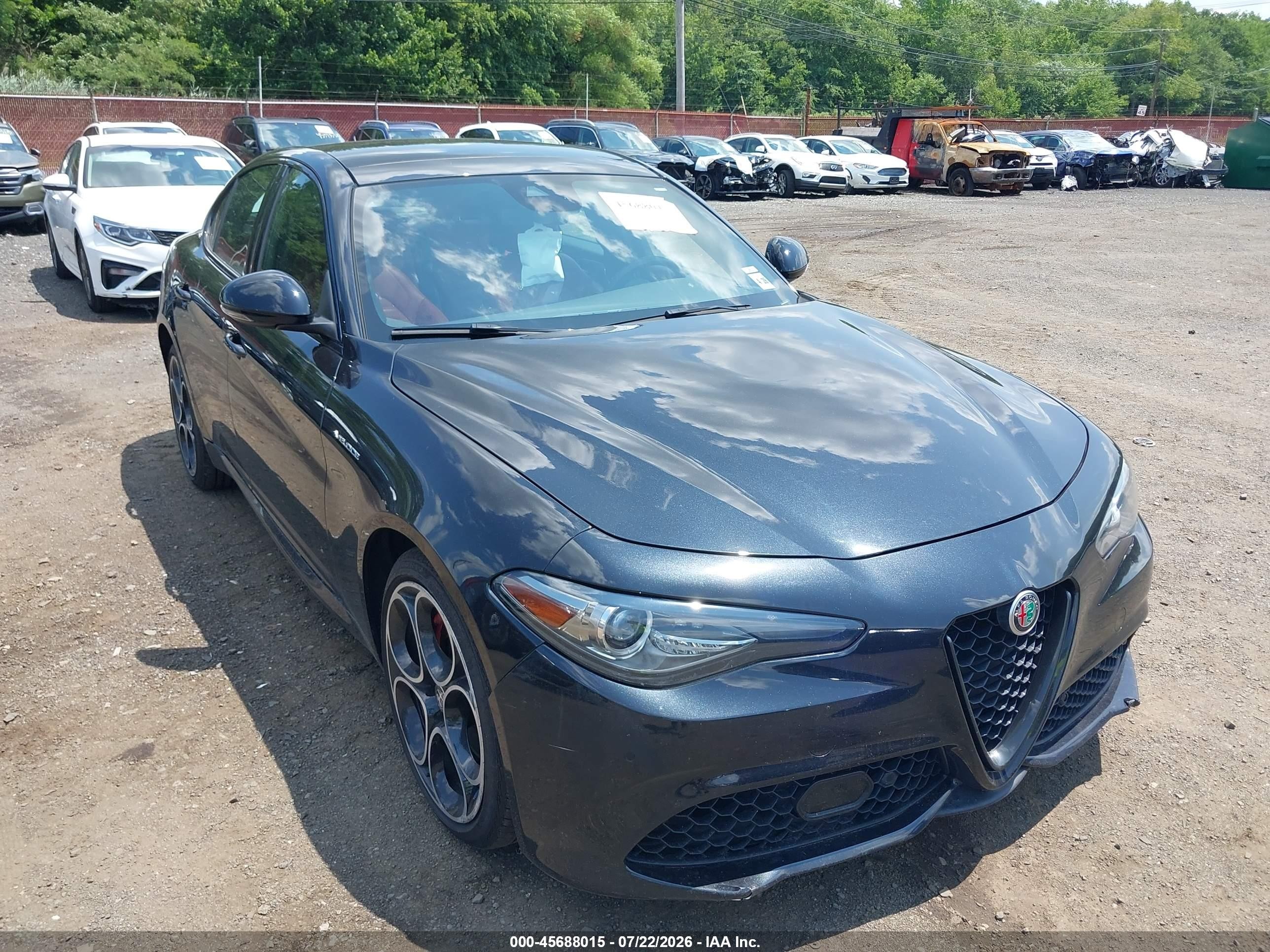 2023 Alfa Romeo Giulia VIN ZARFANBN5P7674360 IAAI salvage auction — Water/Flood, Salvage (Idaho), sold $7,900 on 2026-09-19 (photo 6)