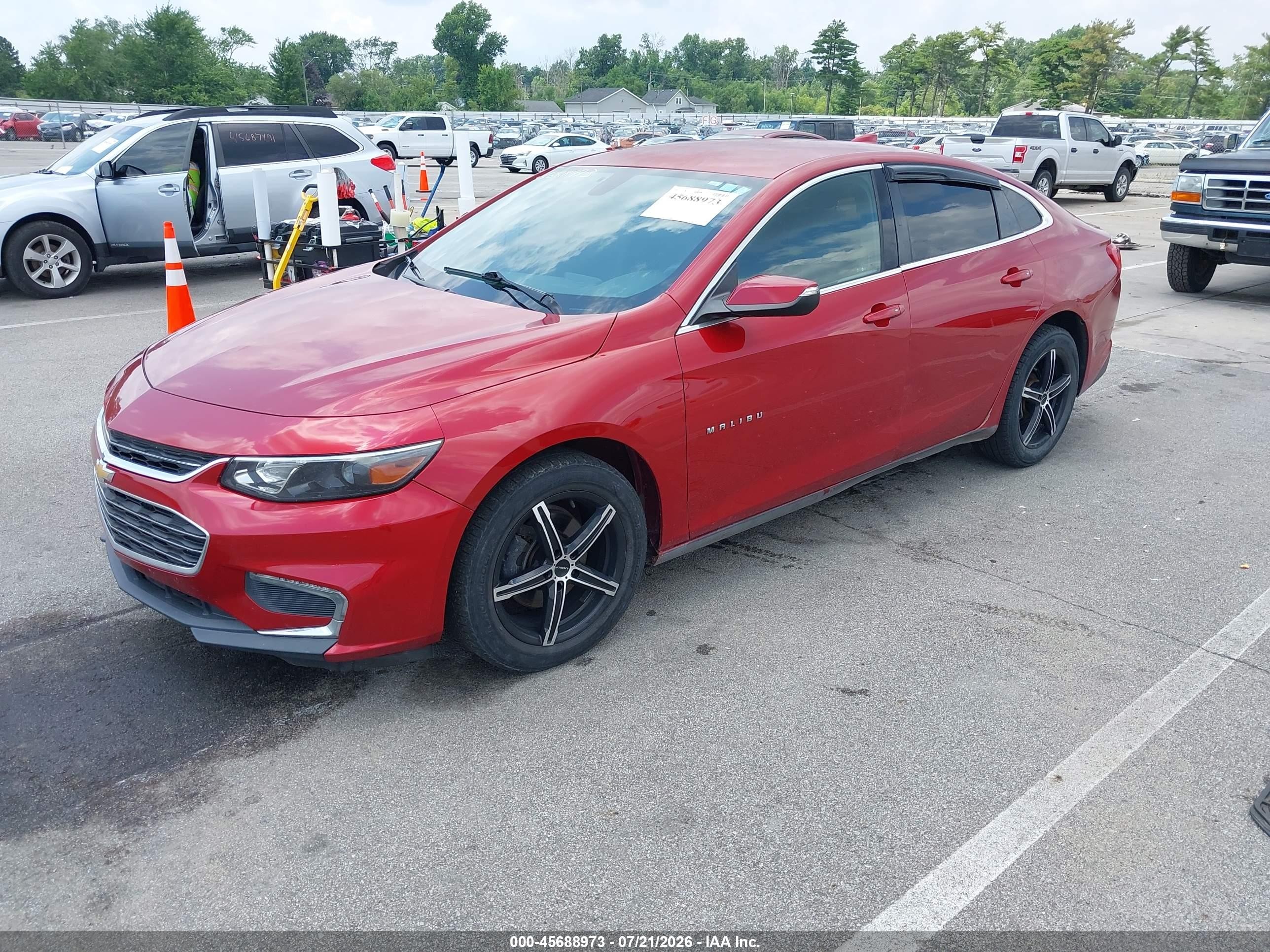 2016 Chevrolet Malibu VIN 1G1ZE5ST5GF278972 IAAI salvage auction — Rear End, Clear (Indiana), sold $1,050 on 2026-09-04 (photo 2)