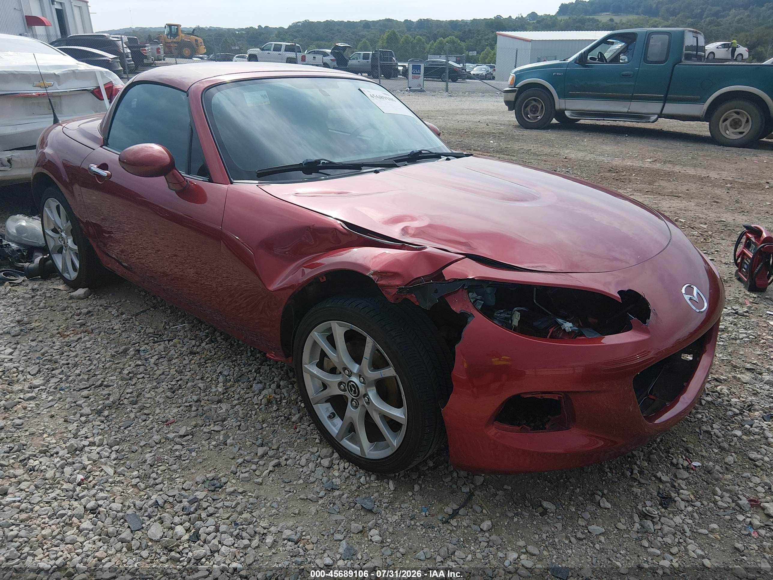 2015 Mazda Mx-5 VIN JM1NC2PF4F0237893 IAAI salvage auction — Front End, Clear (Arkansas), sold $3,150 on 2026-09-11 (photo 1)