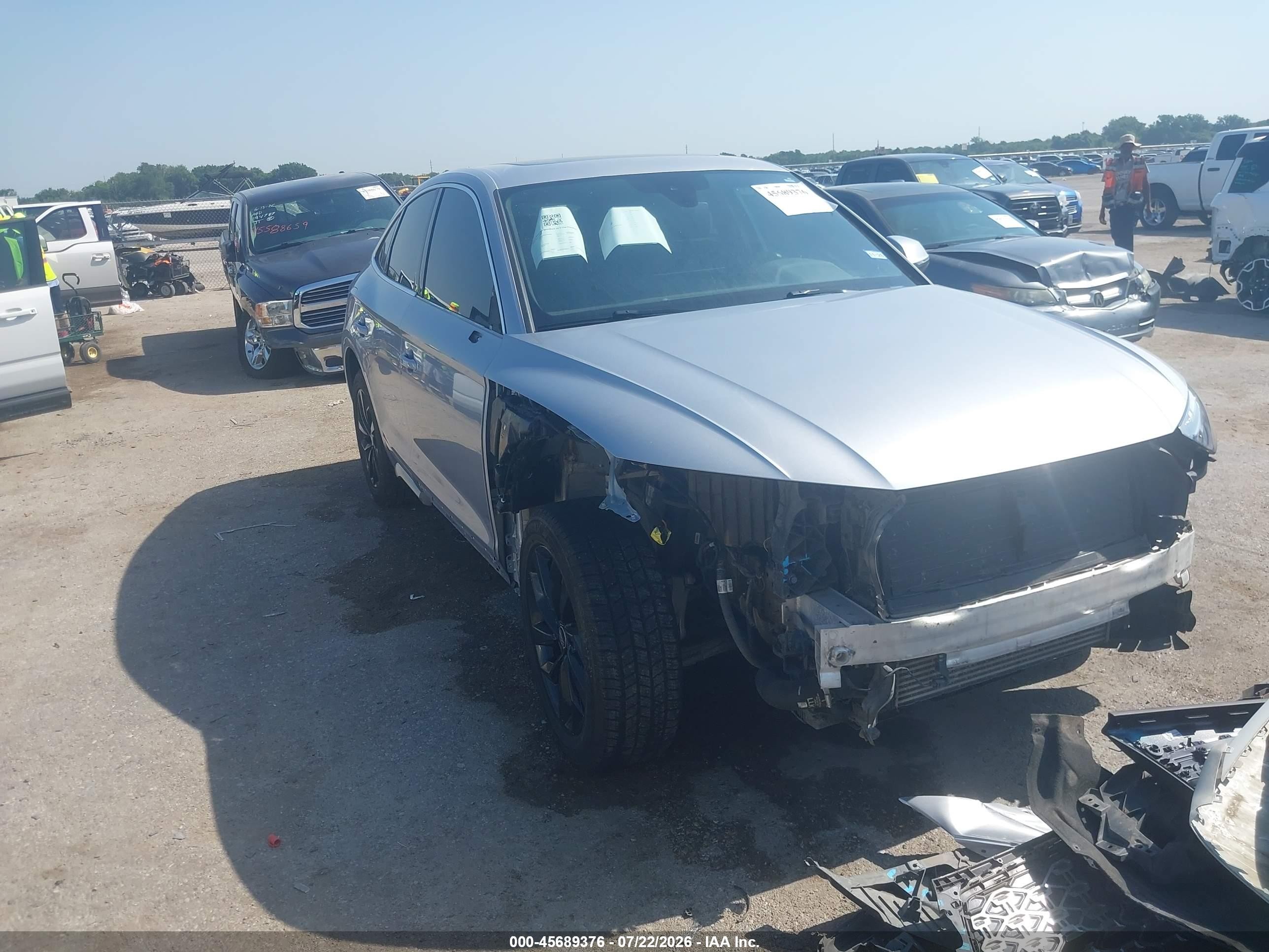 2022 Audi Q5 Sportback VIN WA14AAFY3N2118633 — IAAI salvage auction photo