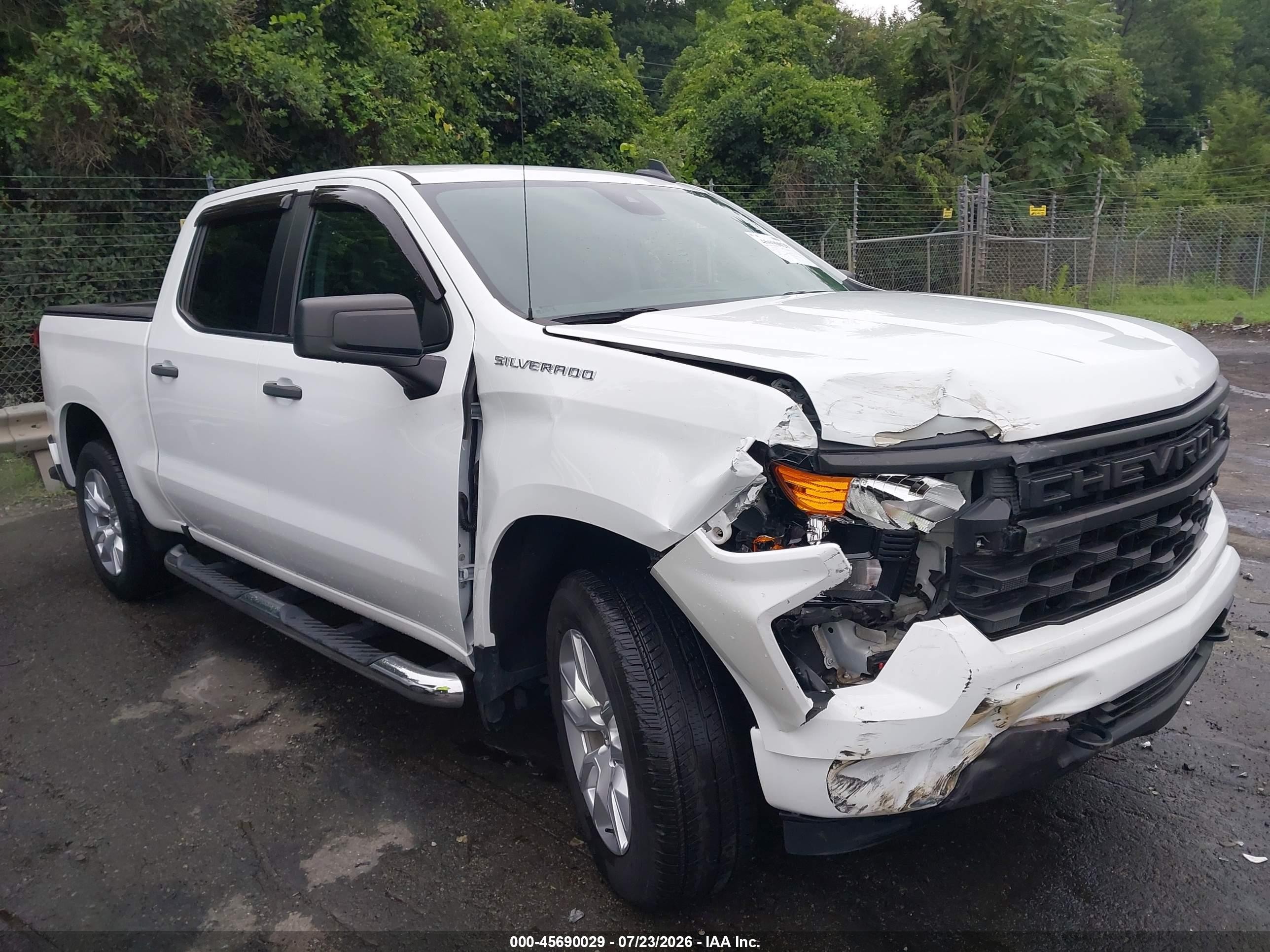 2022 Chevrolet Silverado 1500 VIN 1GCPABEK5NZ554378 — IAAI salvage auction photo