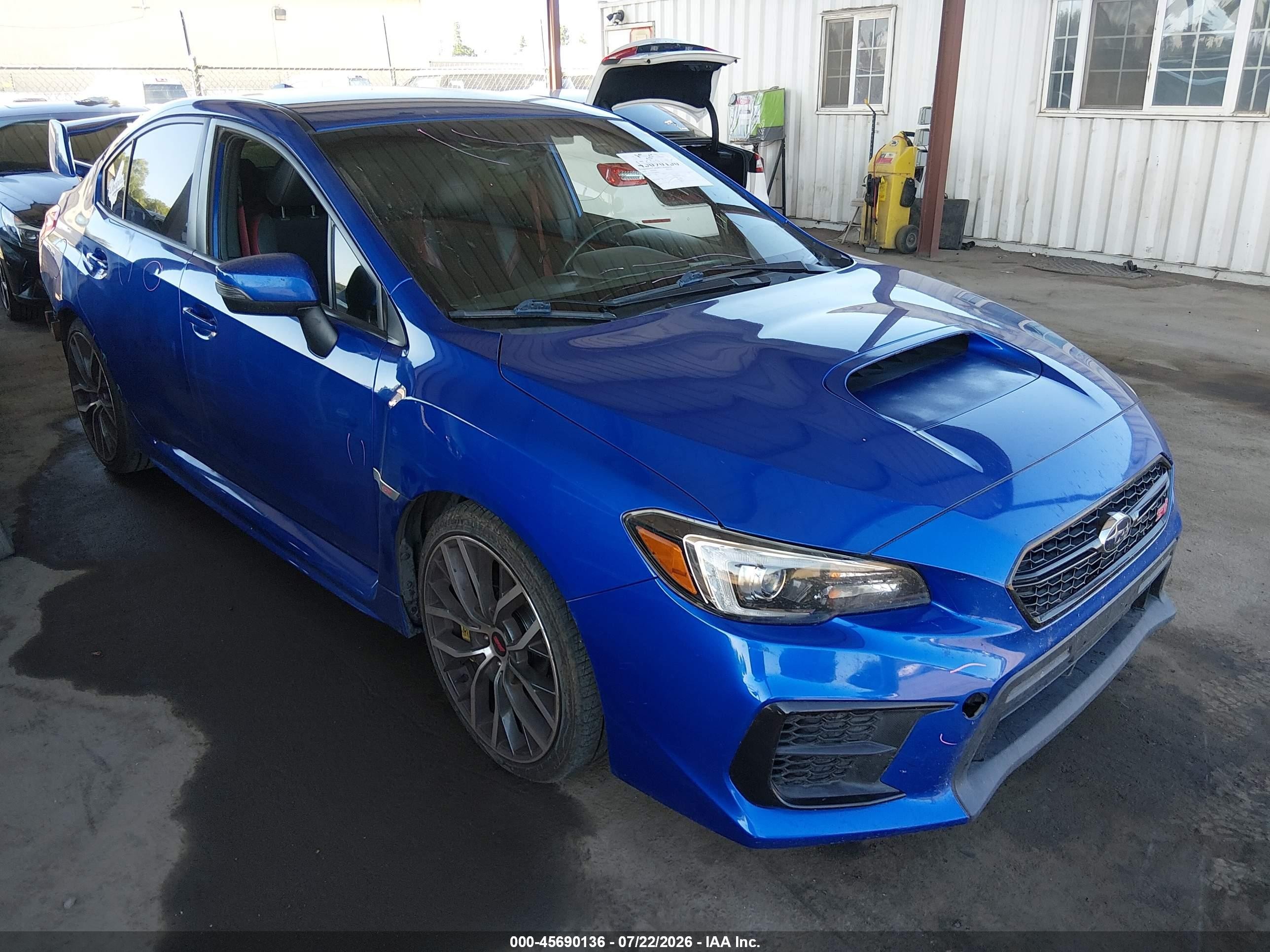 2020 Subaru WRX VIN JF1VA2E62L9806326 — IAAI salvage auction photo