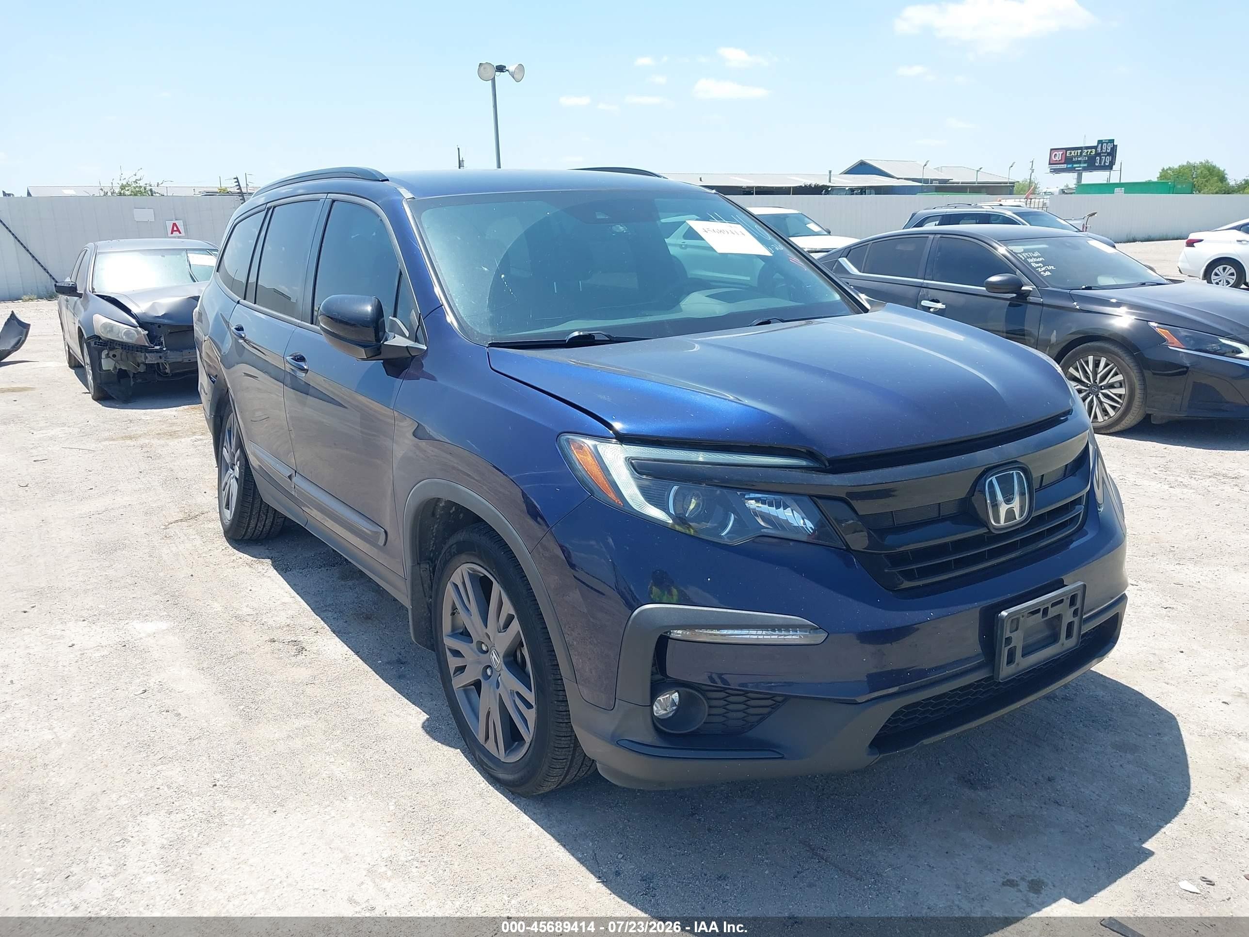 2022 Honda Pilot VIN 5FNYF6H38NB032836 — IAAI salvage auction photo