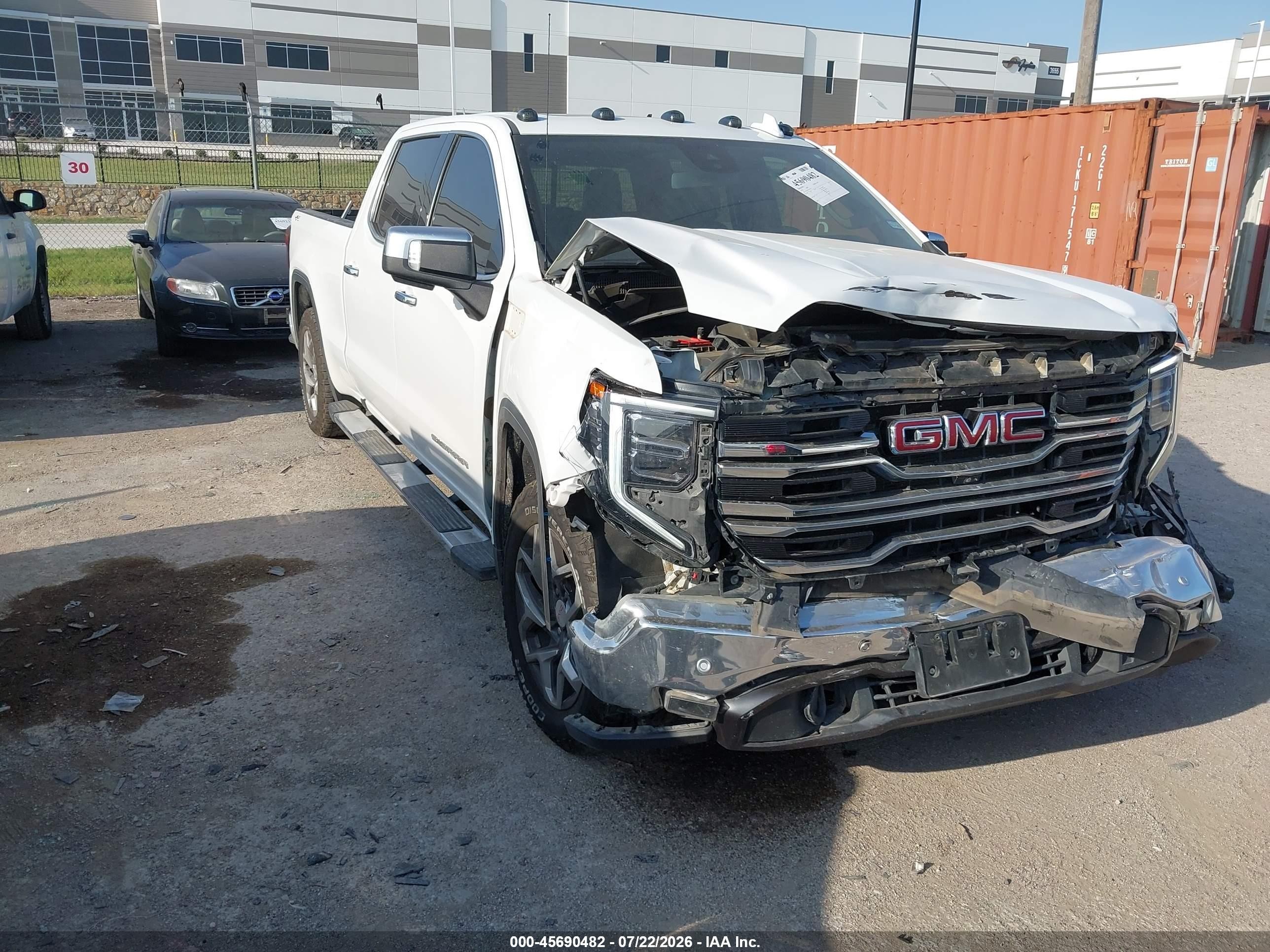 2022 GMC Sierra 1500 VIN 3GTUUDEL7NG657171 — IAAI salvage auction photo
