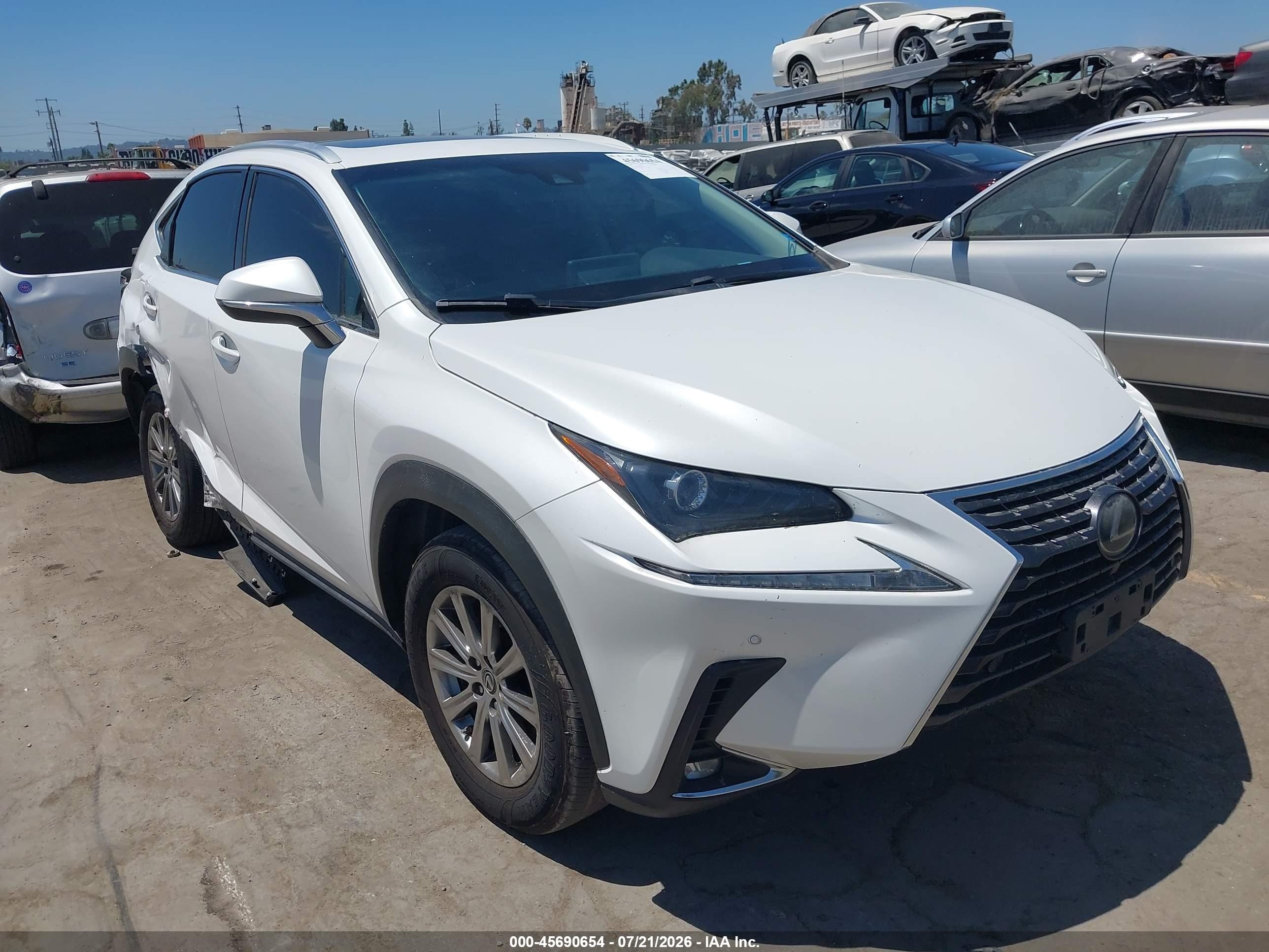 2019 Lexus NX 300h VIN JTJBJRBZ6K2116457 — IAAI salvage auction photo