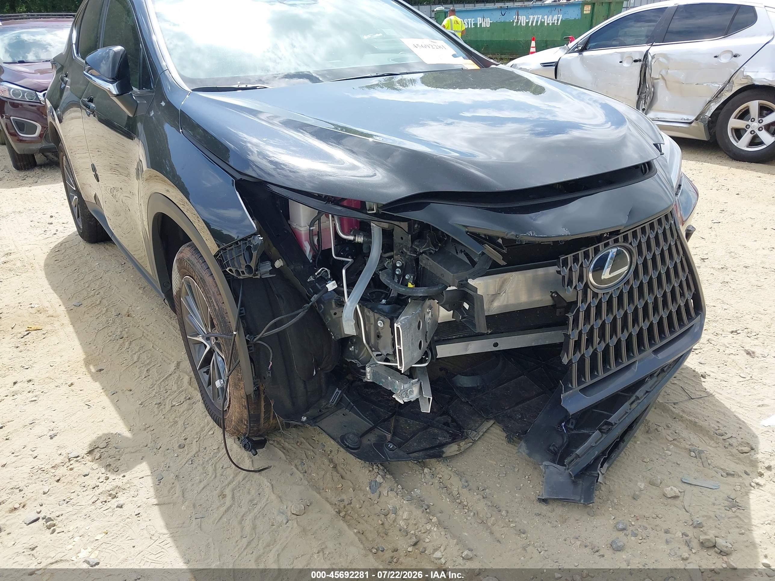 2025 Lexus NX 350h VIN 2T2GKCEZ5SC036773 IAAI salvage auction — Front End, Salvage (Georgia), sold $23,100 on 2026-08-26 (photo 6)