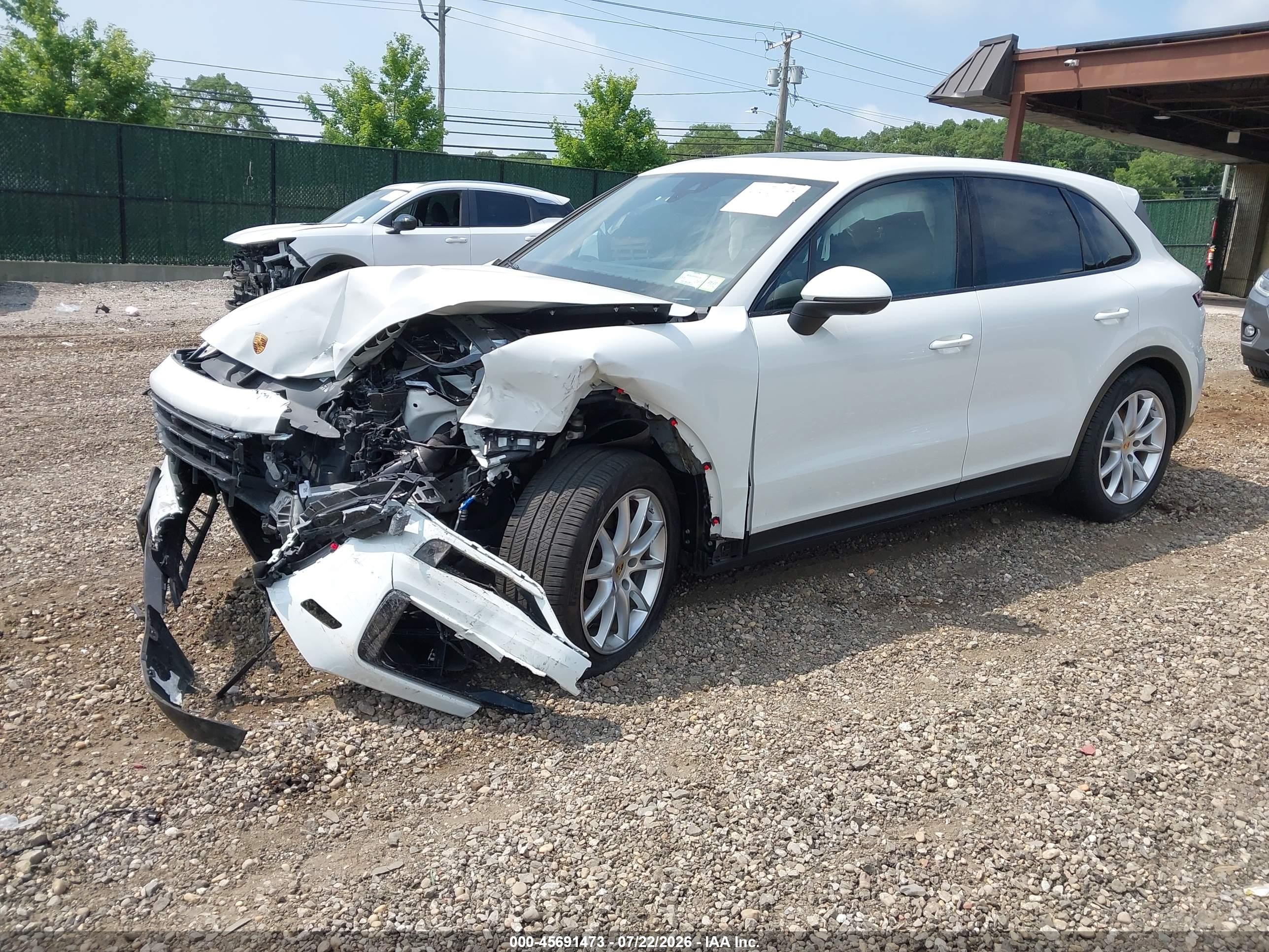 2024 Porsche Cayenne VIN WP1AA2AY6RDA12126 IAAI salvage auction — Front End, Mv-907A (New York), sold $18,300 on 2026-08-10 (photo 2)