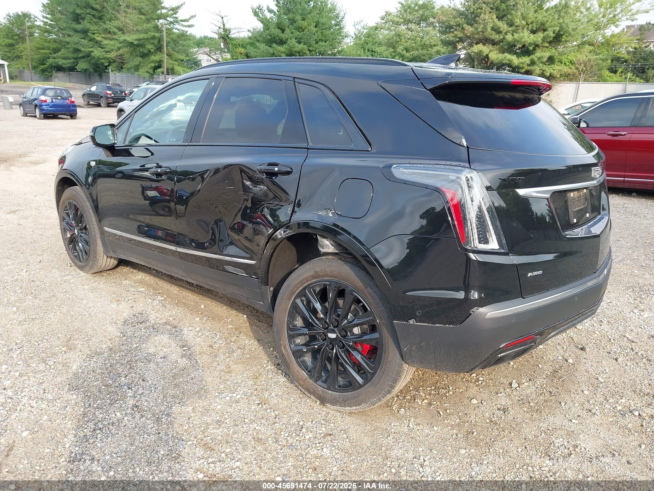 2024 Cadillac XT5 VIN 1GYKNGRS7RZ705694 IAAI salvage auction — Rear End, Salvage (Idaho), sold $9,300 on 2026-09-19 (photo 3)