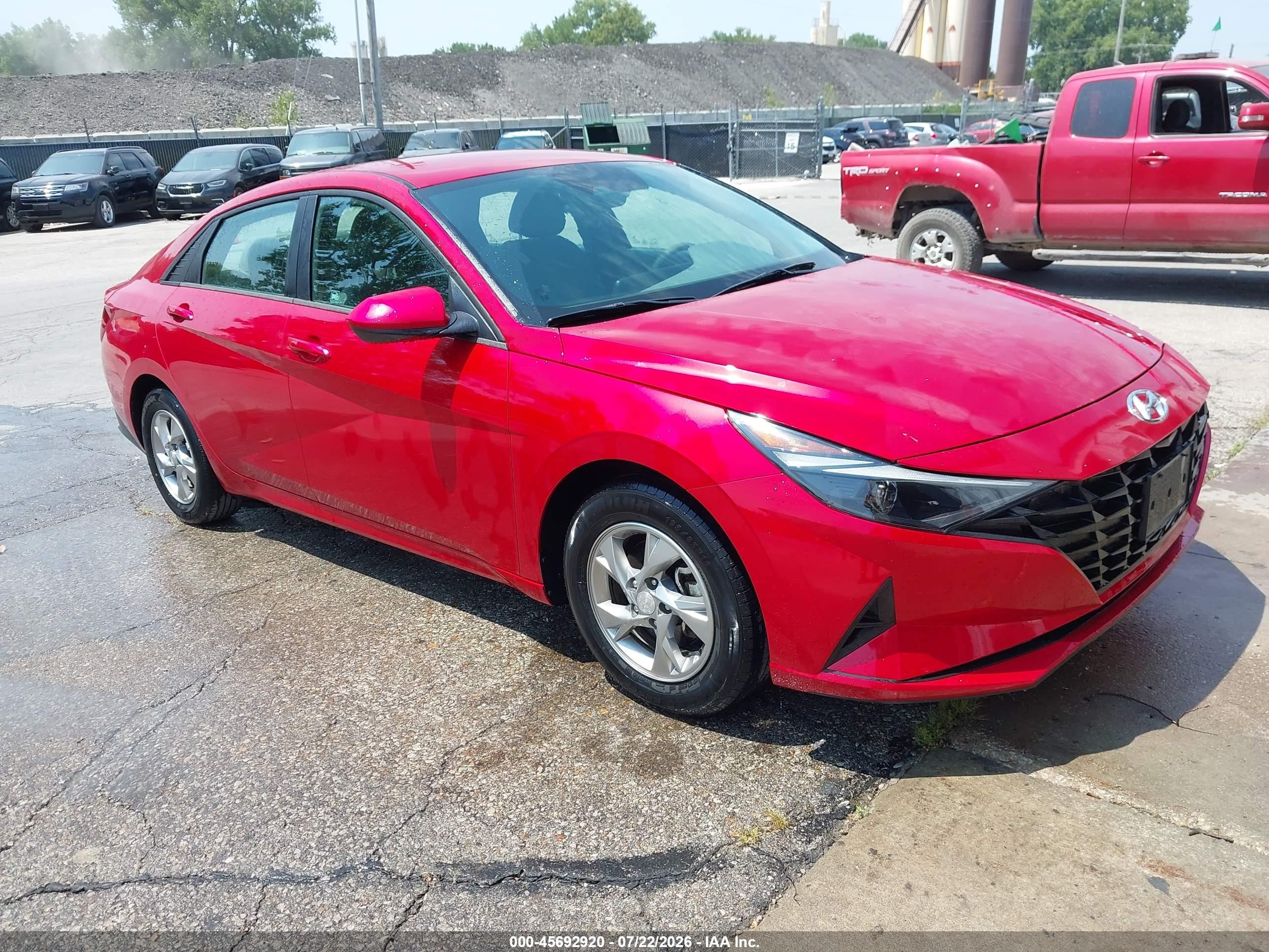 2021 Hyundai Elantra VIN 5NPLL4AGXMH045933 — IAAI salvage auction photo