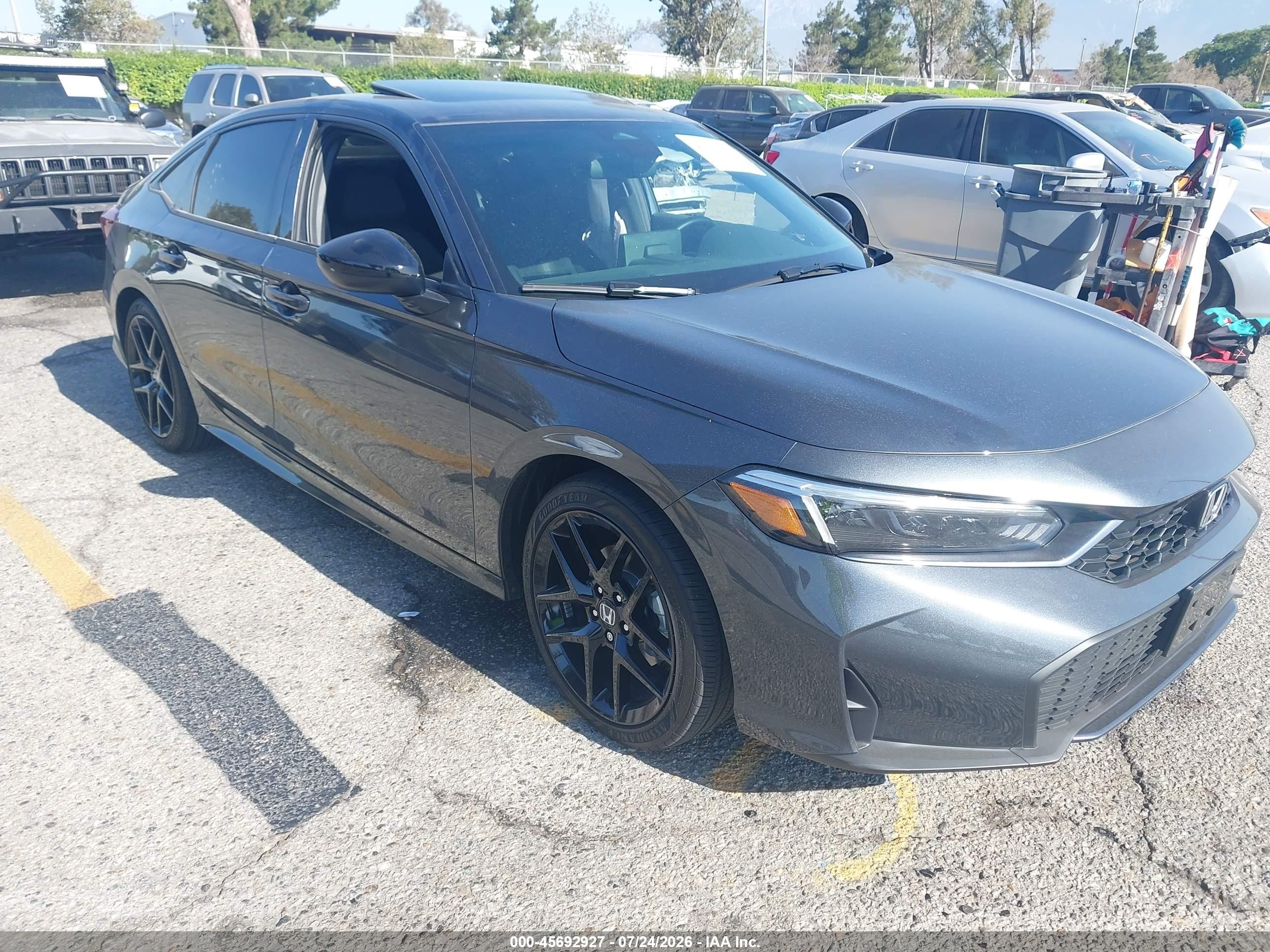 2026 Honda Civic Hybrid VIN 2HGFE4F82TH344723 — IAAI salvage auction photo