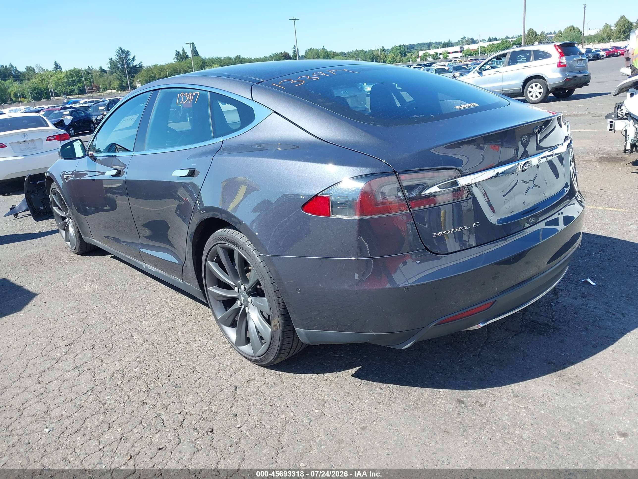 2016 Tesla Model s VIN 5YJSA1E21GF133917 IAAI salvage auction — Front End, Salvage (Oregon), sold $4,850 on 2026-10-11 (photo 3)