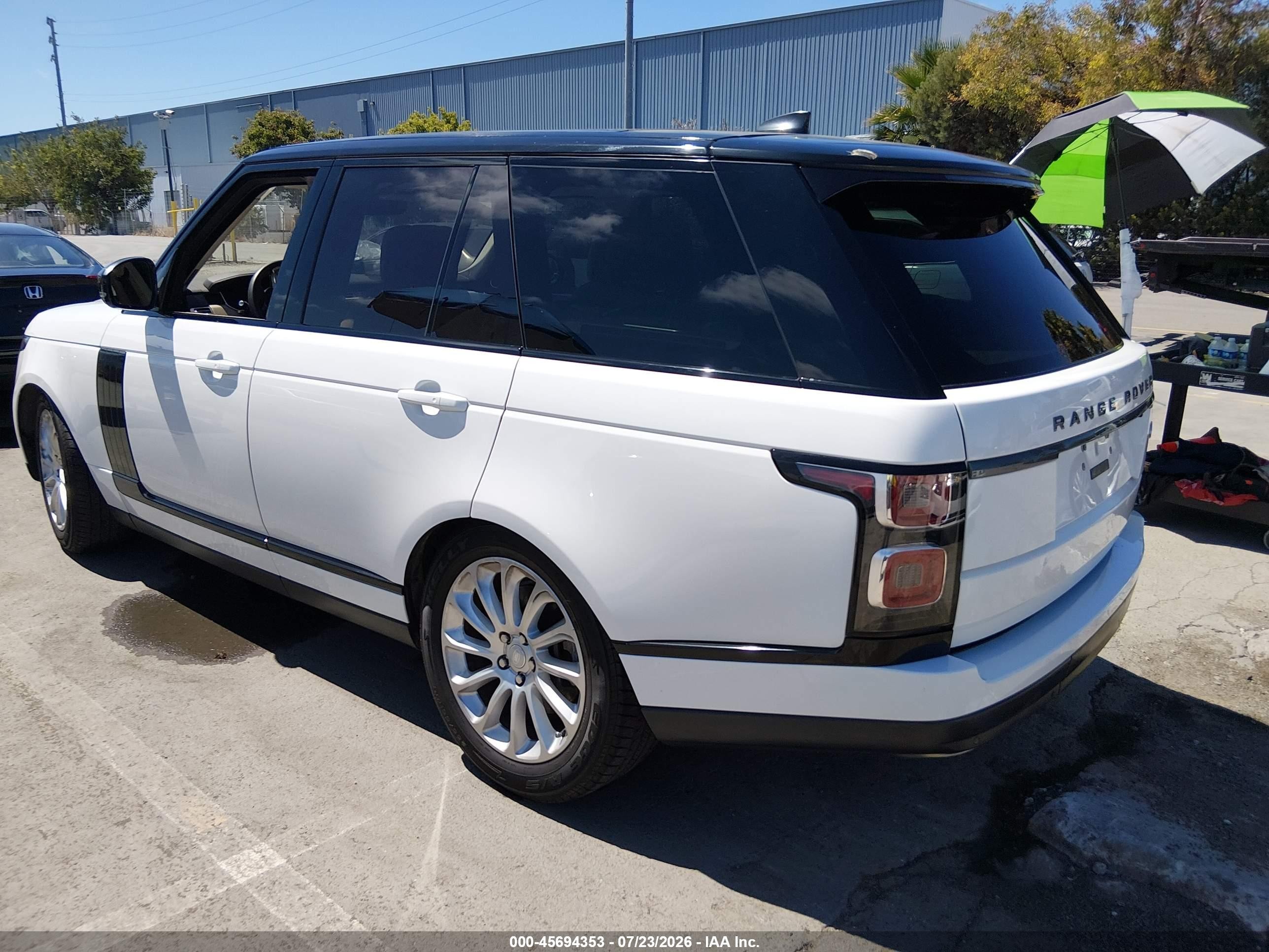 2019 Land rover RANGE ROVER VIN SALGR2RV3KA540091 IAAI salvage auction — Undercarriage, Salvage (California), sold $9,200 on 2026-09-08 (photo 3)