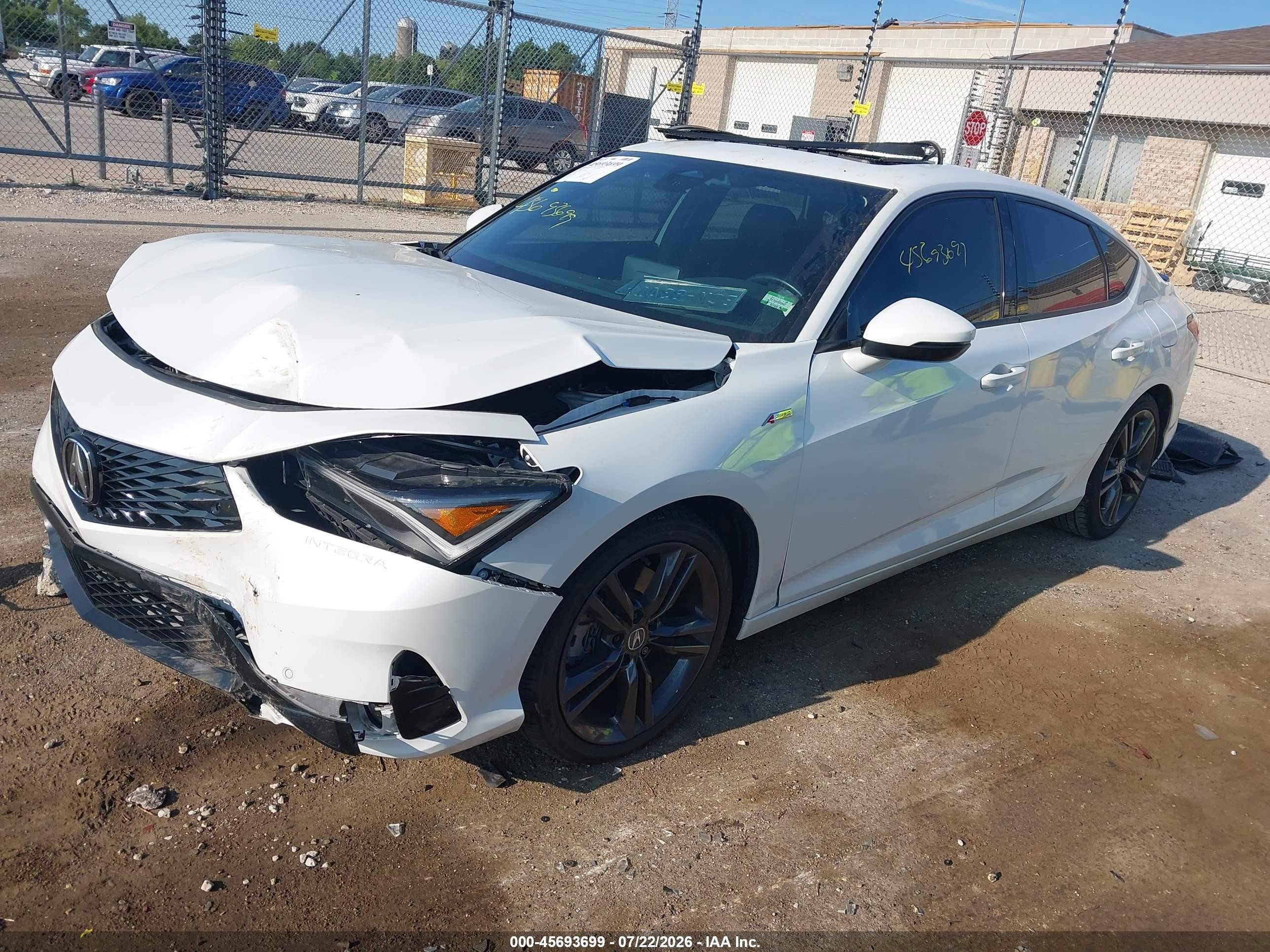 2023 Acura Integra VIN 19UDE4H64PA024195 IAAI salvage auction — Front End, Salvage (Wisconsin), sold $3,850 on 2026-09-08 (photo 2)