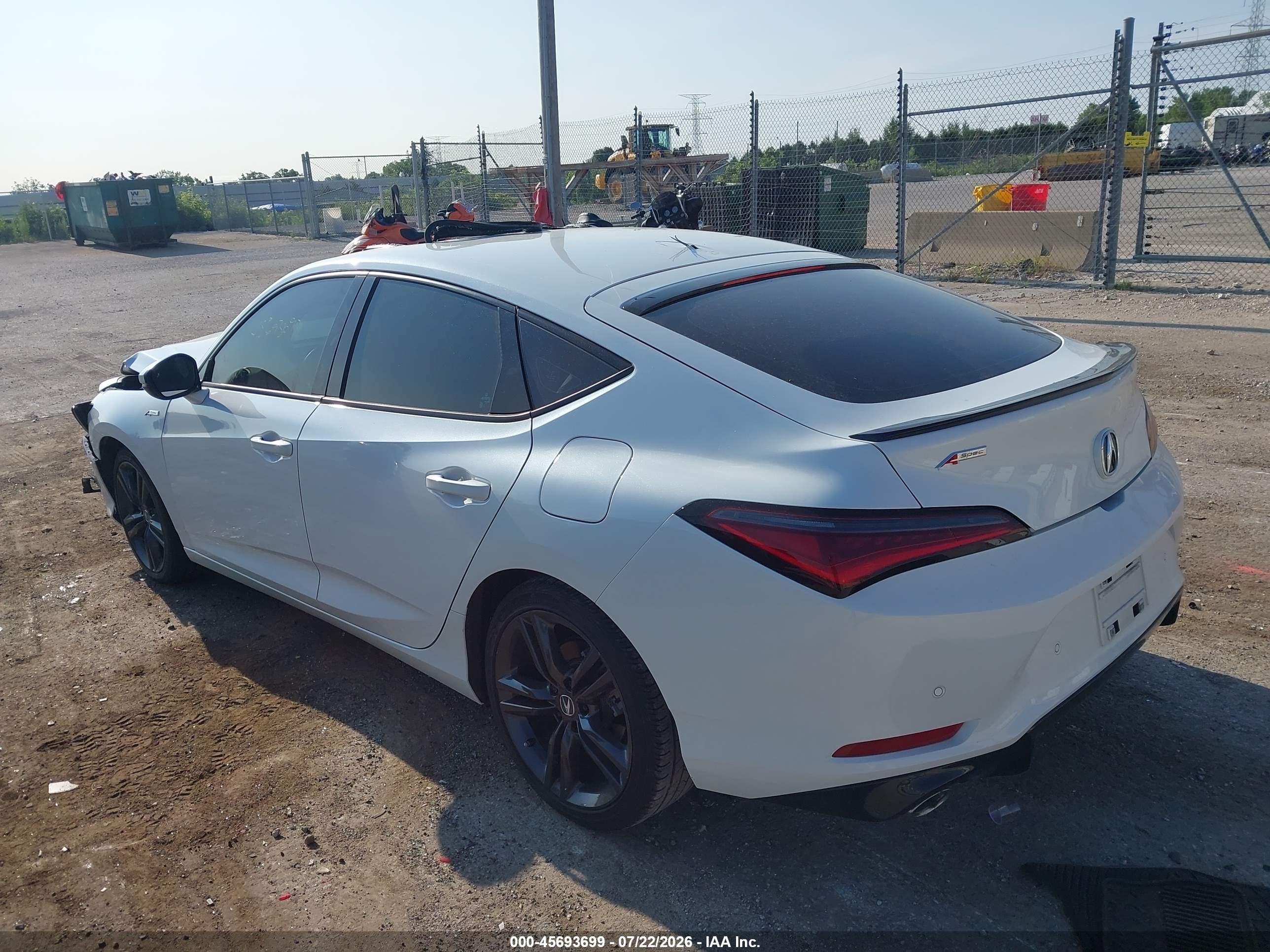 2023 Acura Integra VIN 19UDE4H64PA024195 IAAI salvage auction — Front End, Salvage (Wisconsin), sold $3,850 on 2026-09-08 (photo 3)