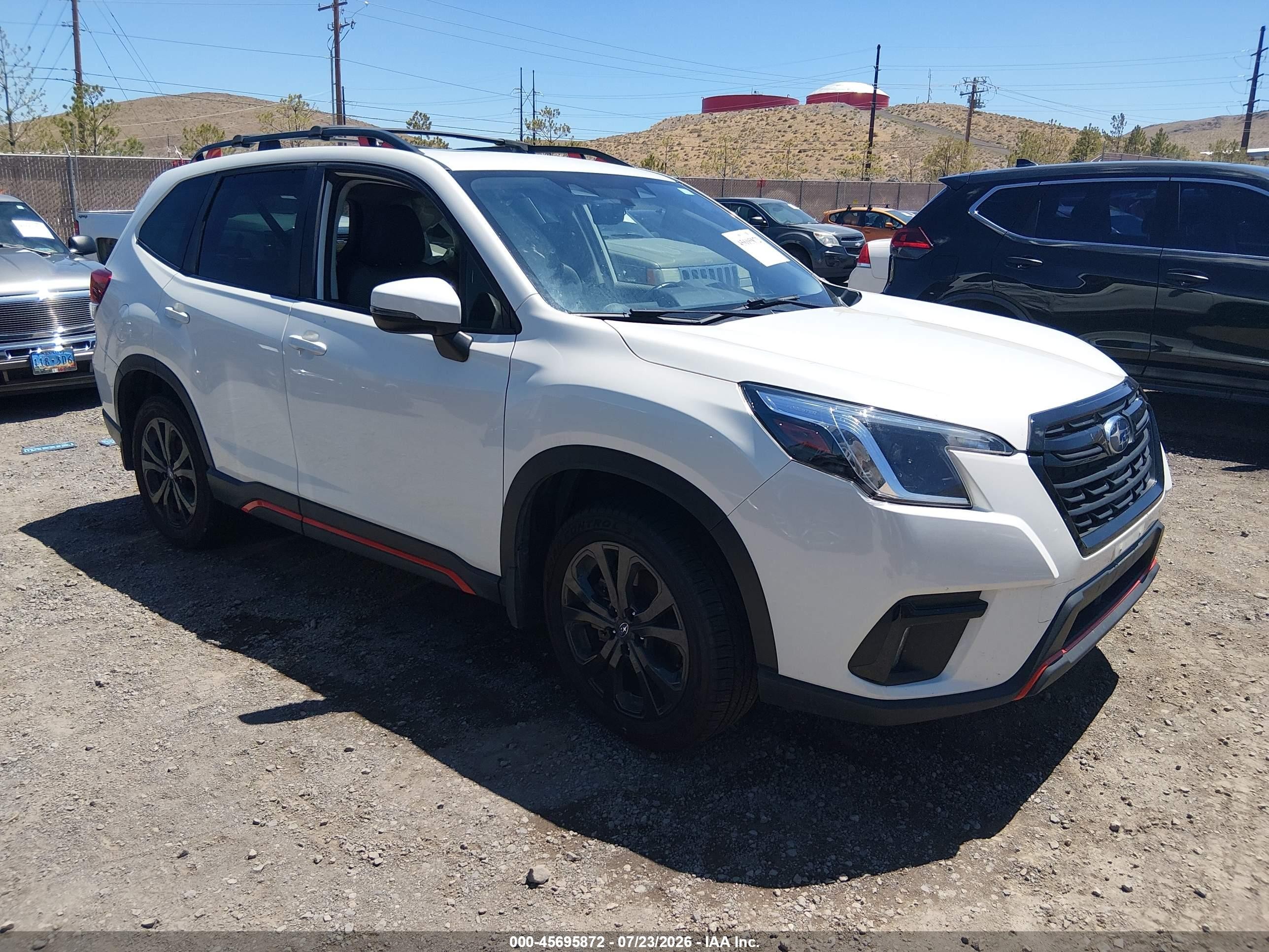 2022 Subaru Forester VIN JF2SKAJC9NH407620 IAAI salvage auction — Side, Salvage (Nevada), sold $4,050 on 2026-09-23 (photo 1)