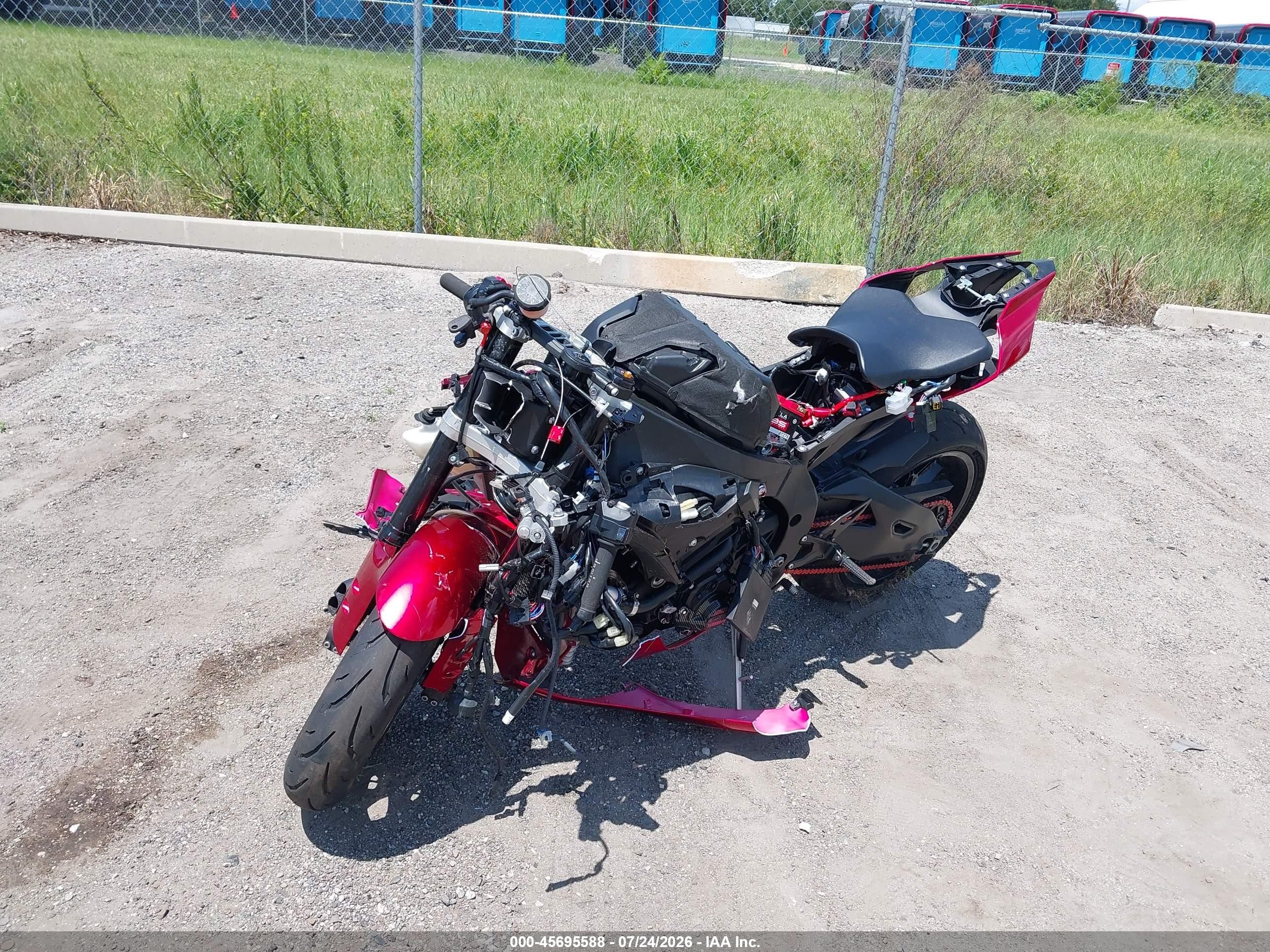 2024 Yamaha Yzf VIN JYARN66E3RA004836 IAAI salvage auction — All Over, Certificate Of Destruction (Florida), sold $3,150 on 2026-09-09 (photo 2)