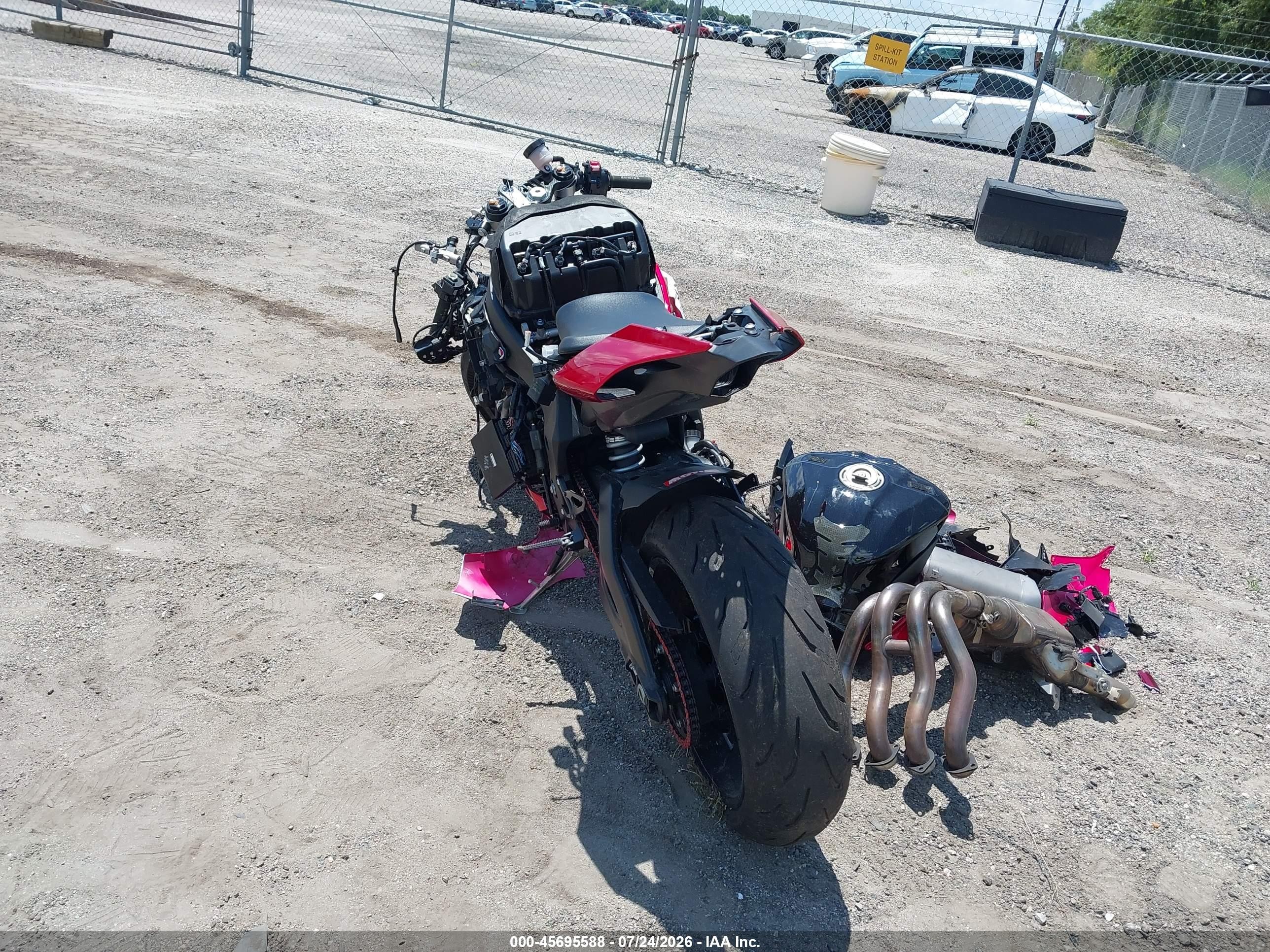 2024 Yamaha Yzf VIN JYARN66E3RA004836 IAAI salvage auction — All Over, Certificate Of Destruction (Florida), sold $3,150 on 2026-09-09 (photo 6)