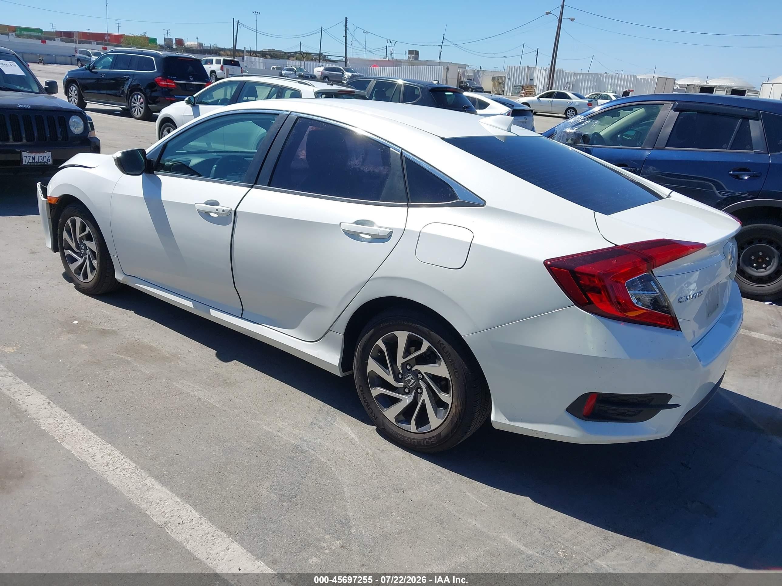 2018 Honda Civic VIN 19XFC2F72JE208309 IAAI salvage auction — Front End, Salvage (California), sold $3,950 on 2026-09-13 (photo 3)