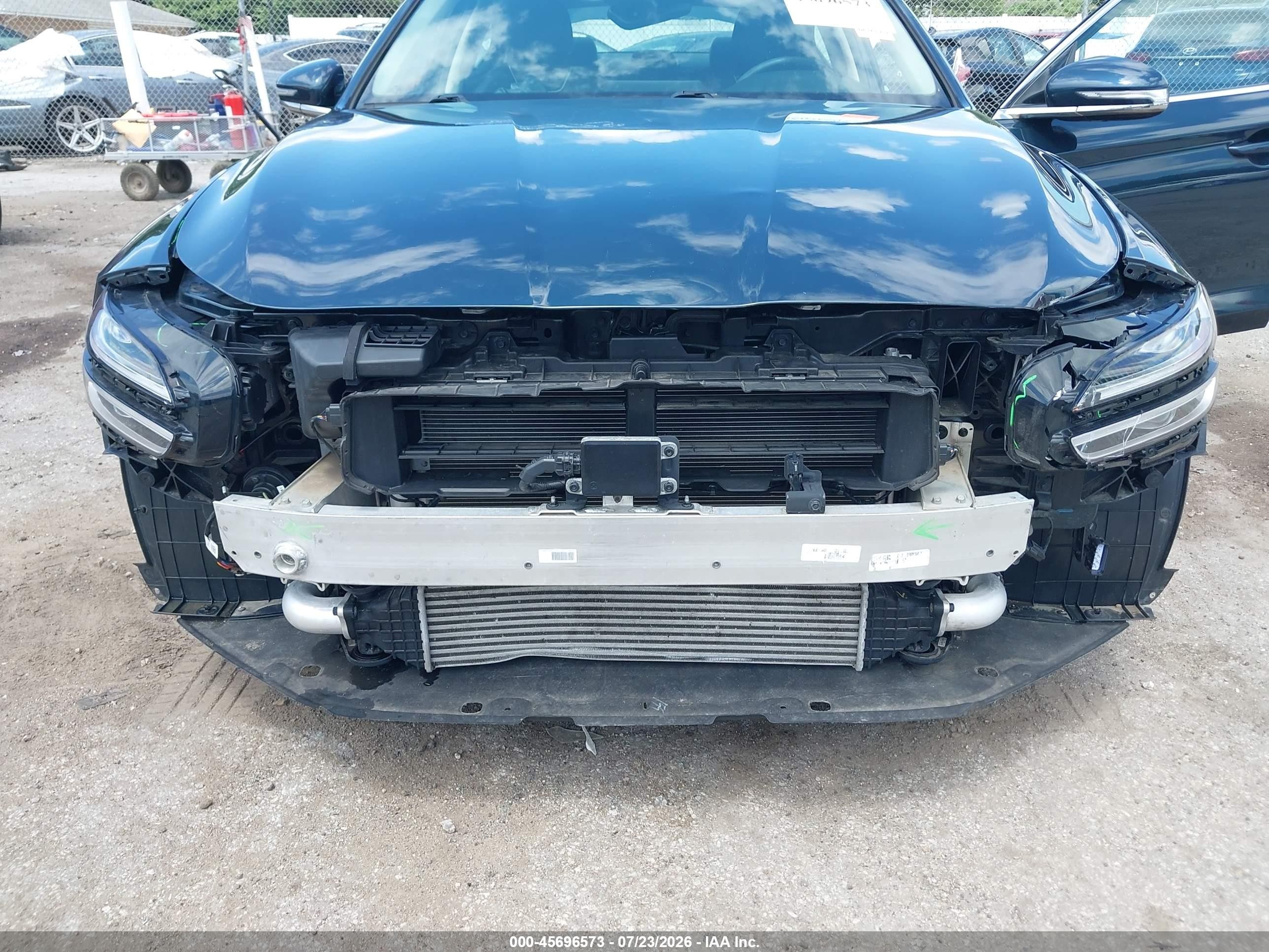2022 Genesis G70 VIN KMTG34TA5NU098347 IAAI salvage auction — Front End, Salvage (Illinois), sold $7,900 on 2026-09-19 (photo 6)