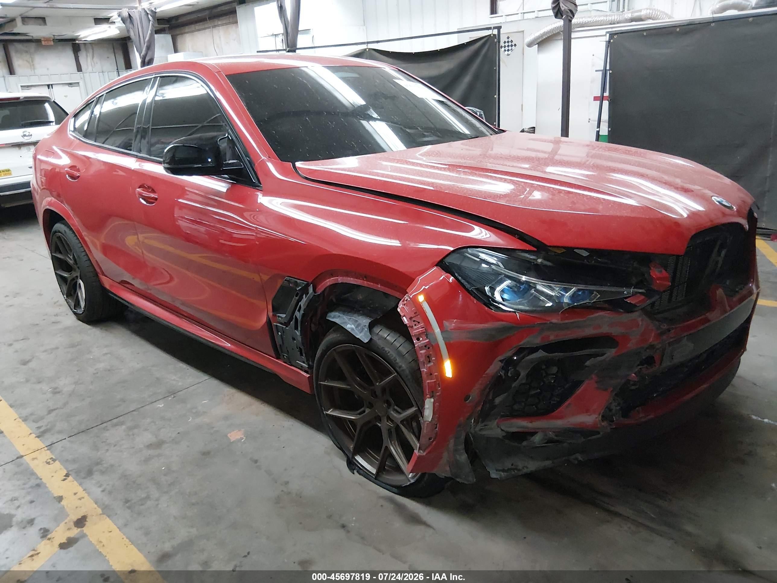 2023 BMW X6 VIN 5YMCY0C09P9R75112 — IAAI salvage auction photo