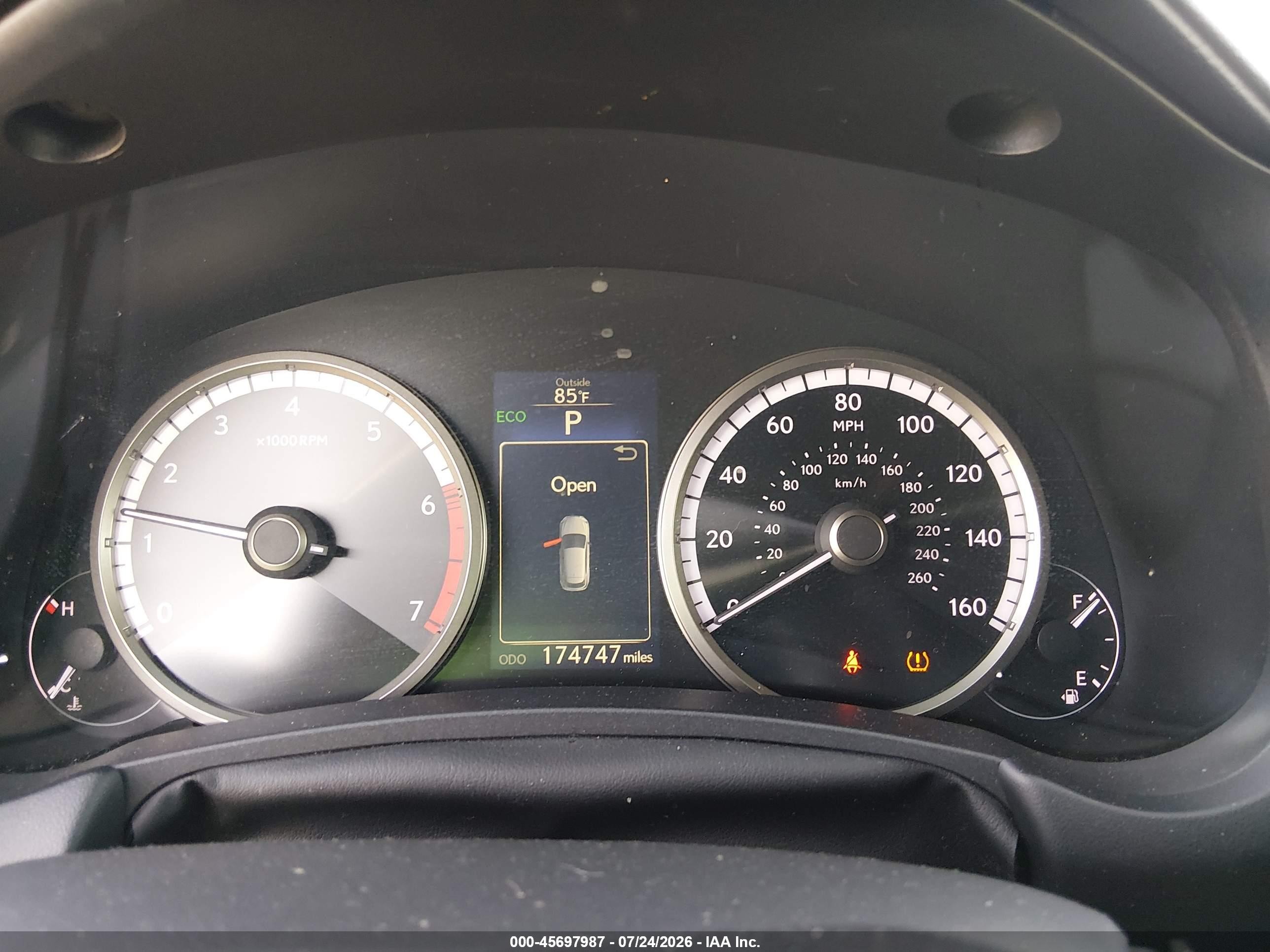 2015 Lexus NX 200t VIN JTJYARBZ3F2017837 IAAI salvage auction — Front End, Salvage Certificate (California), sold $7,000 on 2026-09-16 (photo 7)