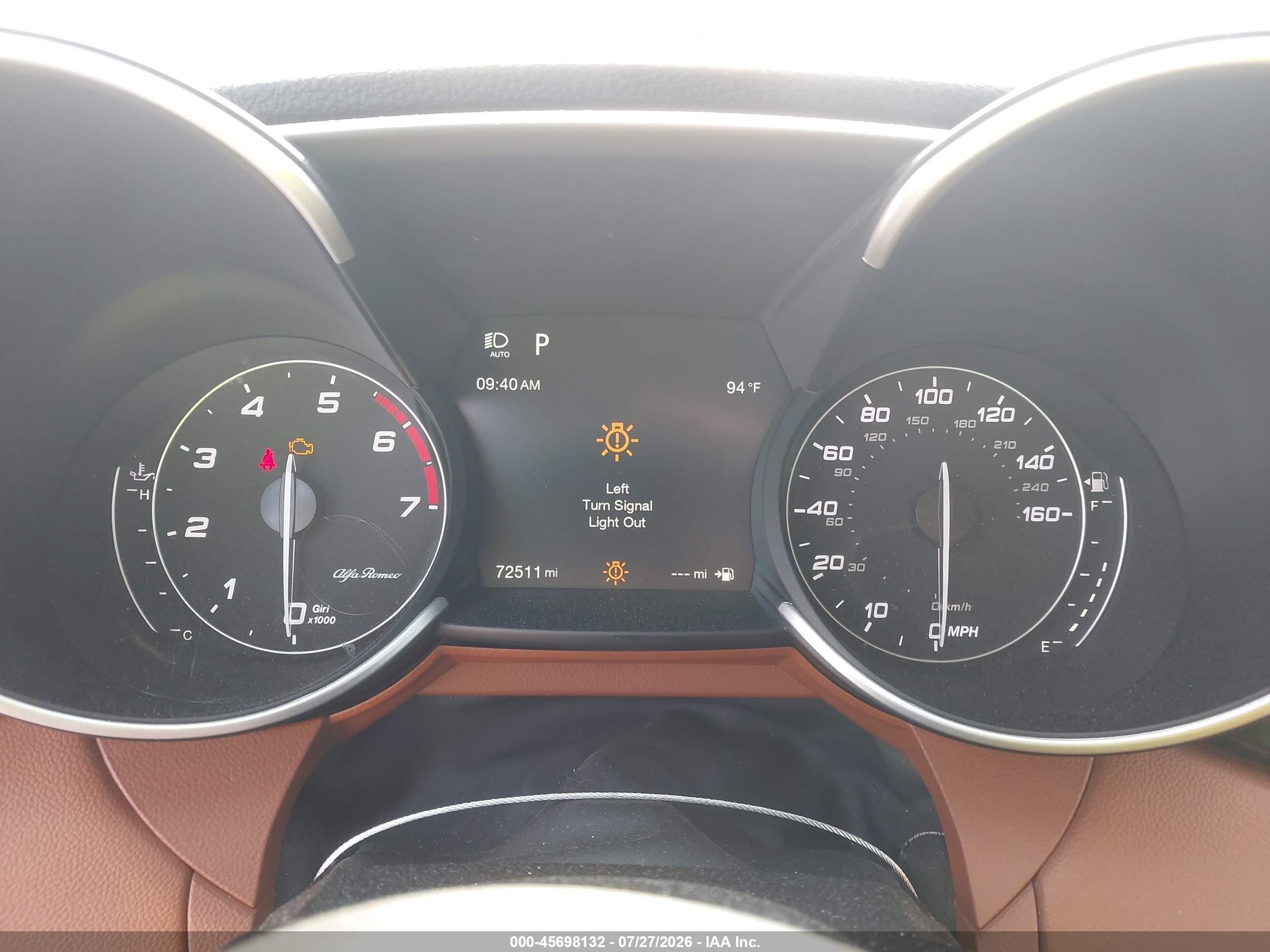 2018 Alfa romeo Giulia VIN ZARFAEBN0J7577039 IAAI salvage auction — Front End, Salvage (North Carolina), sold $2,225 on 2026-09-08 (photo 7)