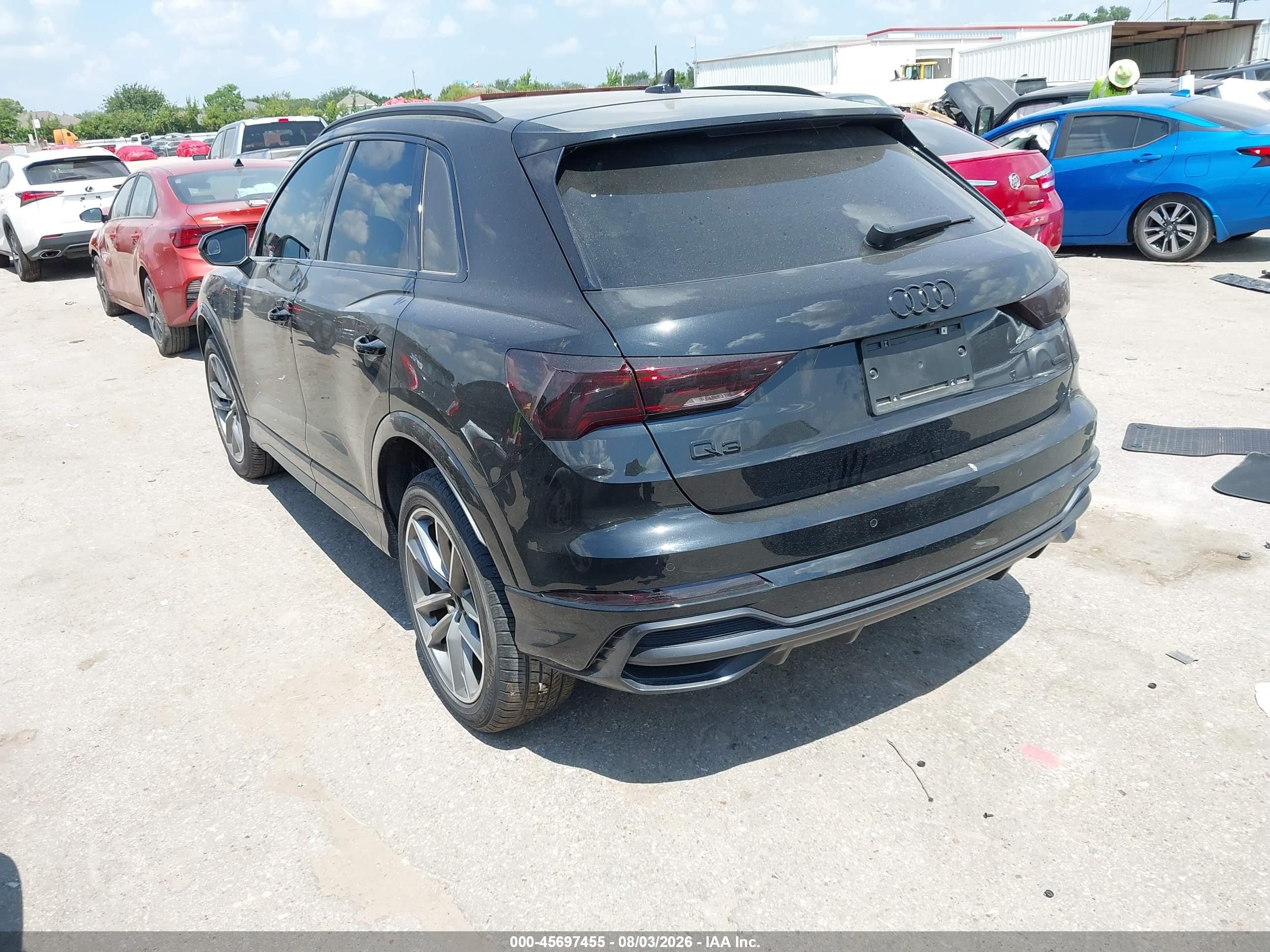 2021 Audi Q3 VIN WA1DECF38M1060026 IAAI salvage auction — Front End, Original (Texas), sold $8,700 on 2026-09-07 (photo 3)