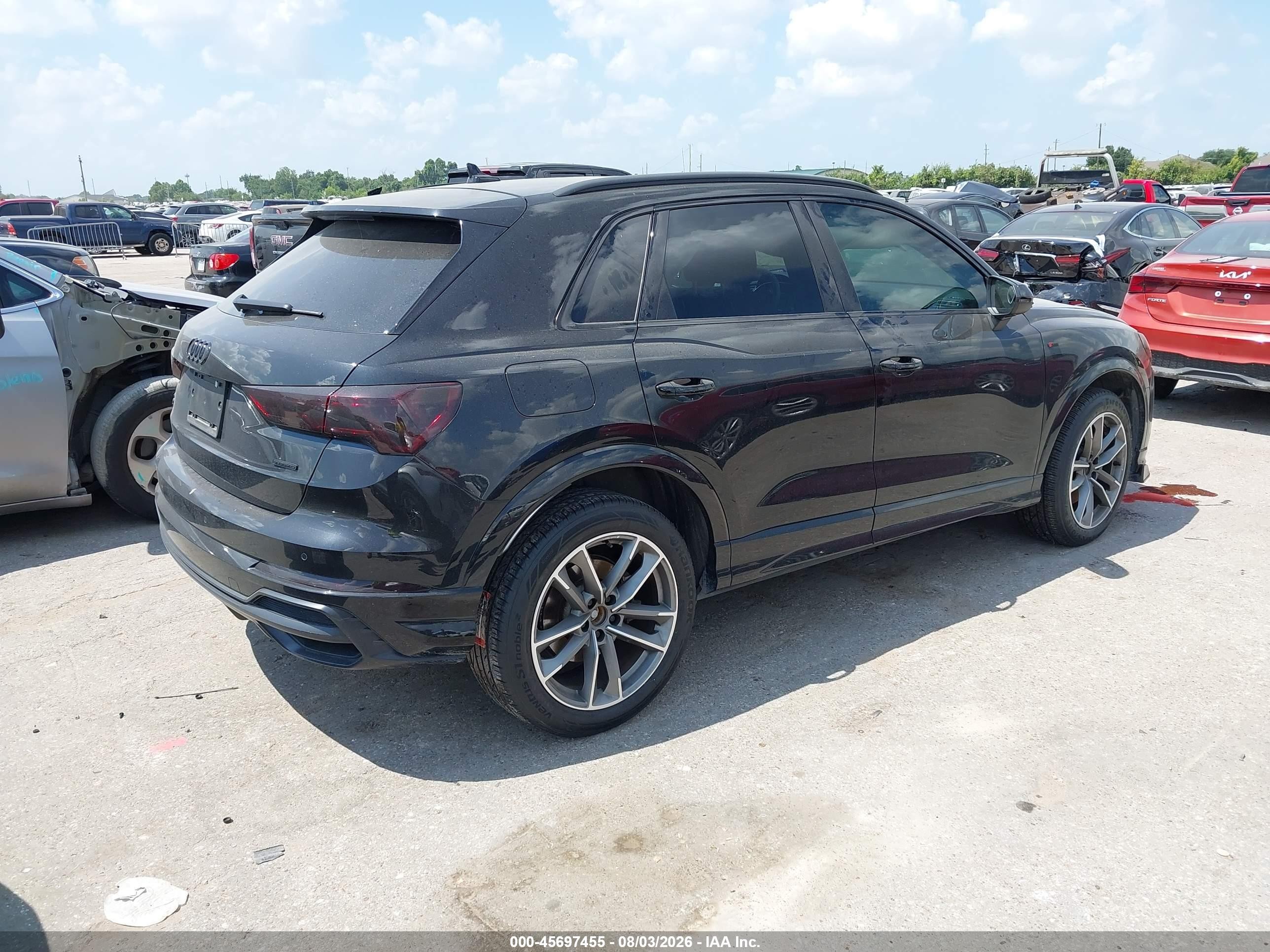 2021 Audi Q3 VIN WA1DECF38M1060026 IAAI salvage auction — Front End, Original (Texas), sold $8,700 on 2026-09-07 (photo 4)