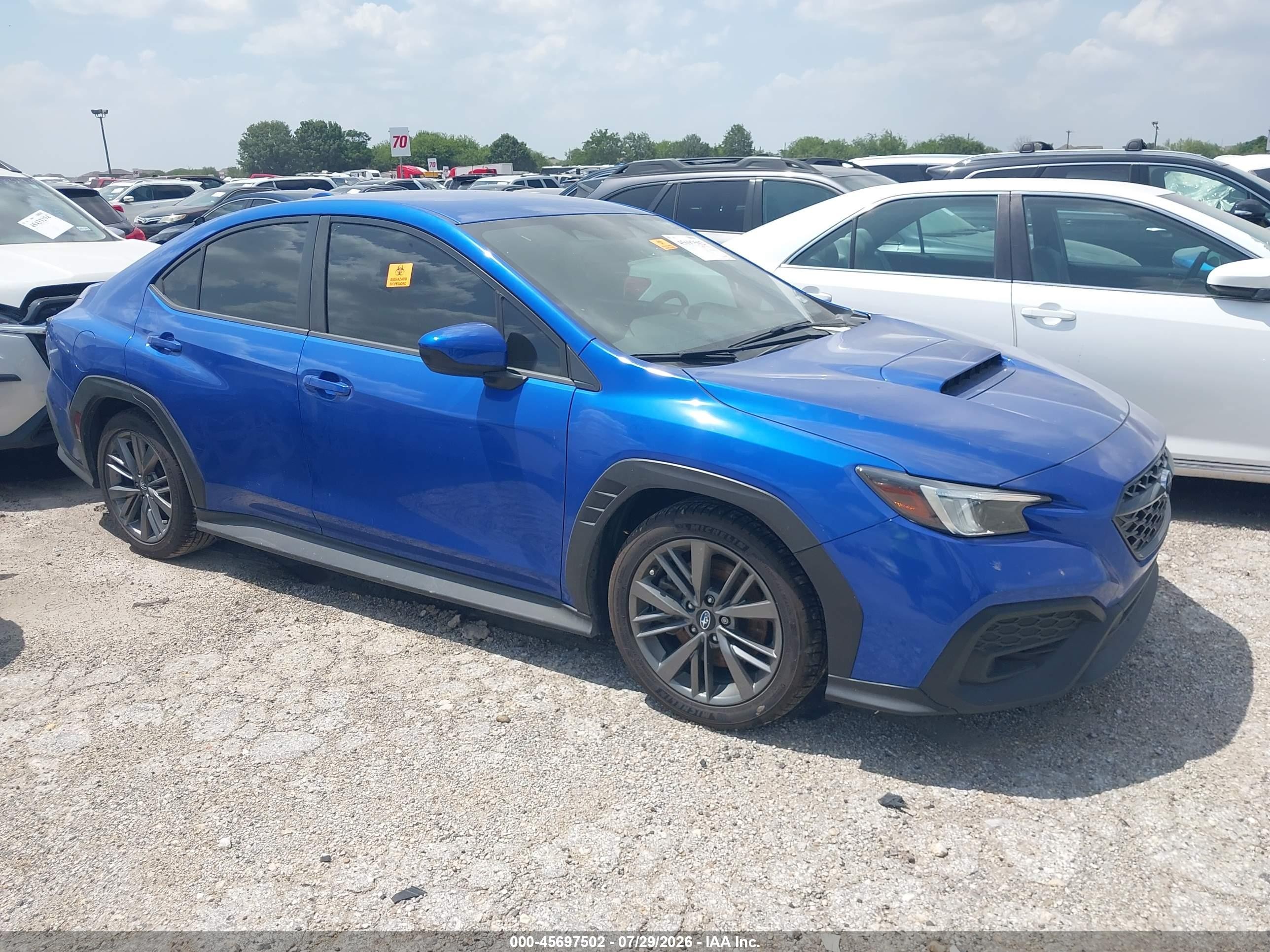 2024 Subaru WRX VIN JF1VBAB62R9804791 — IAAI salvage auction photo