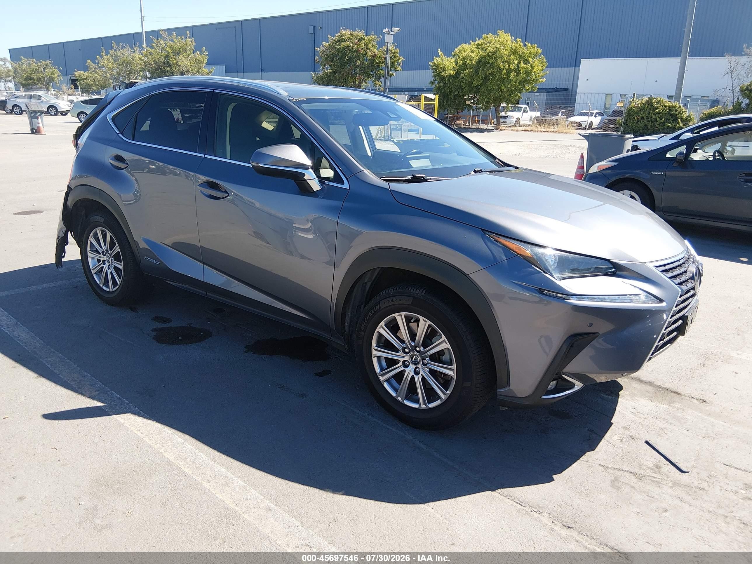 2021 Lexus NX 300h VIN JTJDJRDZ5M2147076 — IAAI salvage auction photo