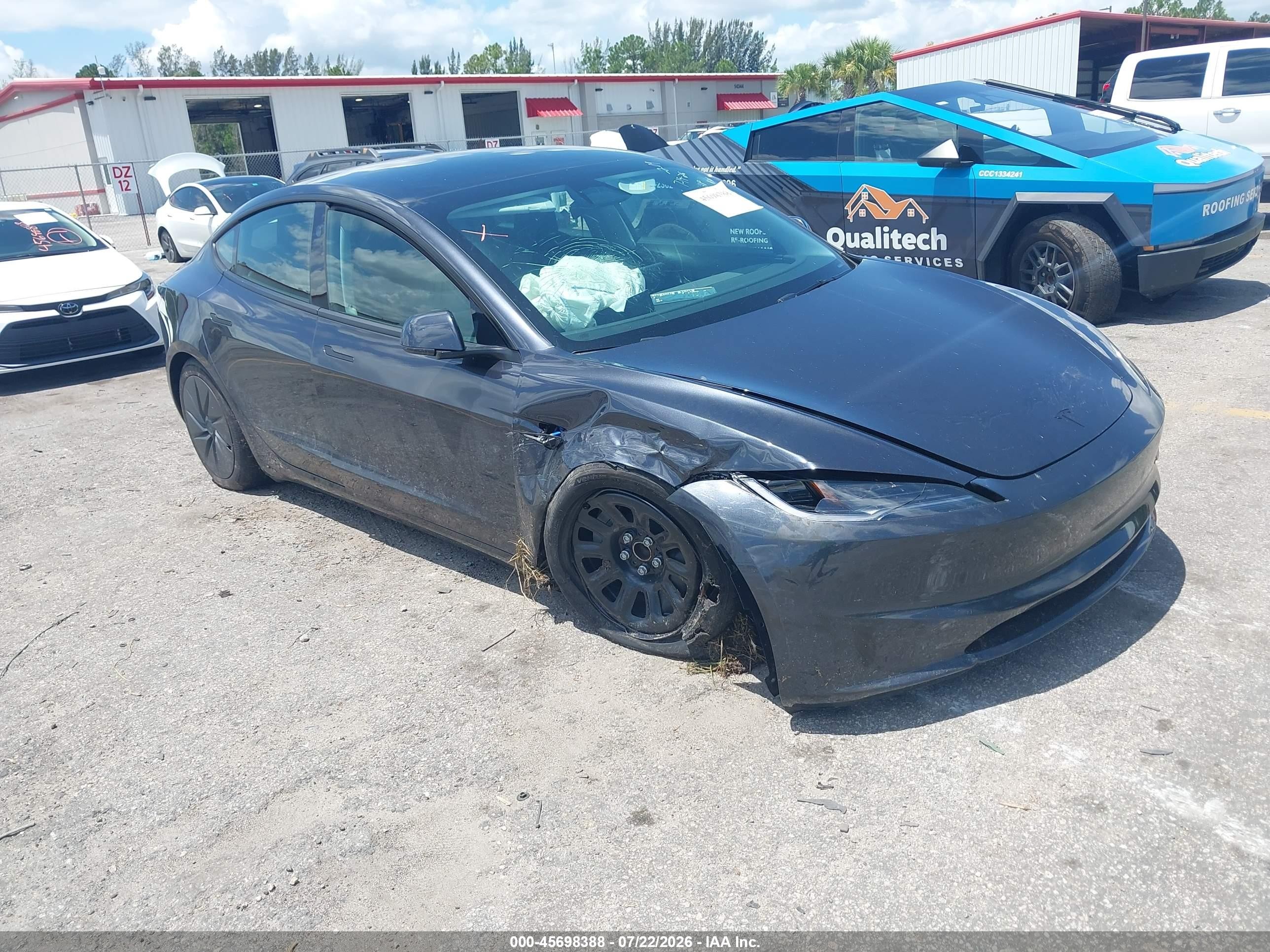 2026 Tesla Model 3 VIN 5YJ3E1EA4TF178165 — IAAI salvage auction photo
