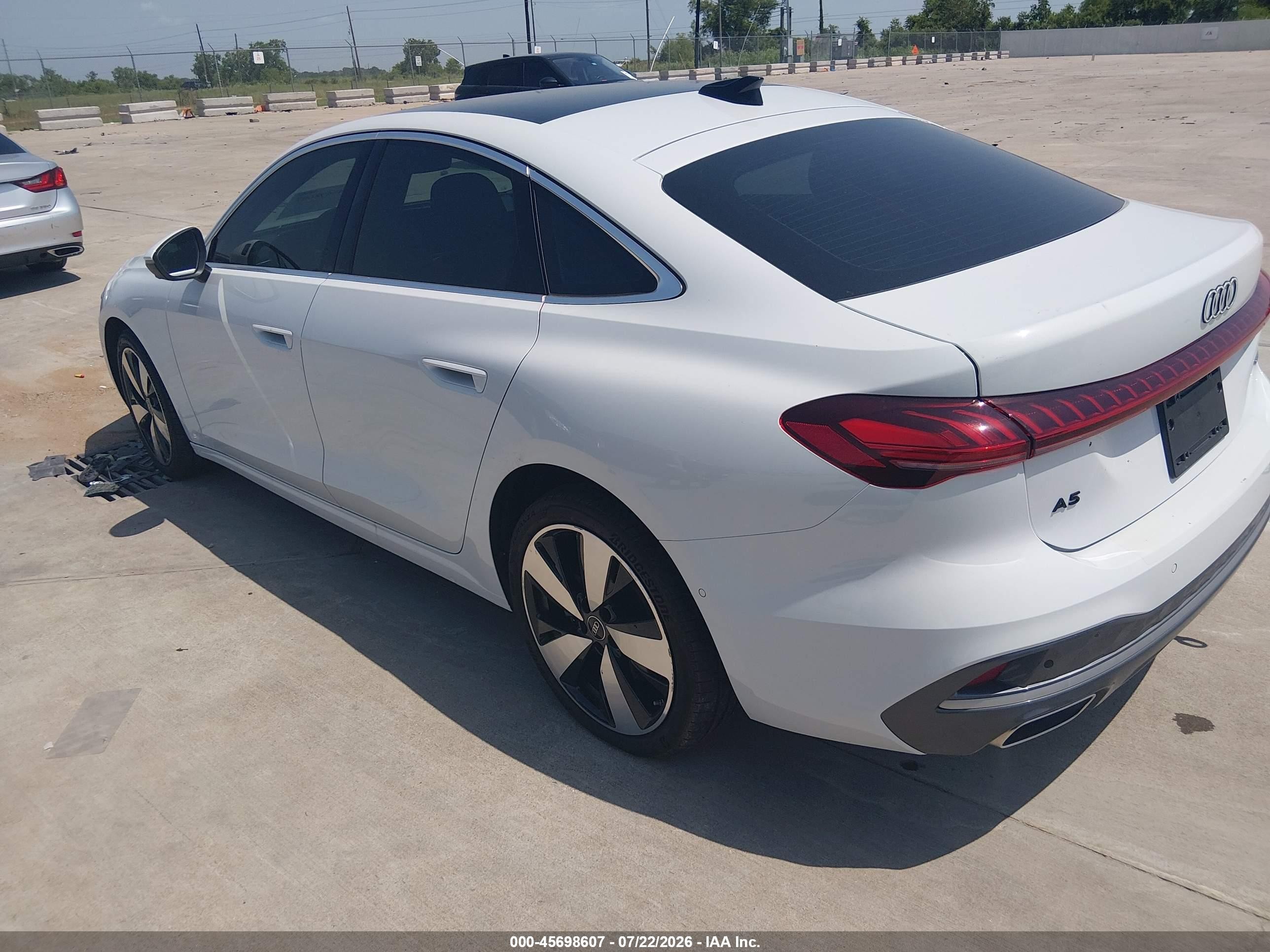 2025 Audi A5 VIN WAU1BCFU7SN043859 IAAI salvage auction — Water/Flood, Salvage (Texas), sold $16,775 on 2026-09-04 (photo 3)