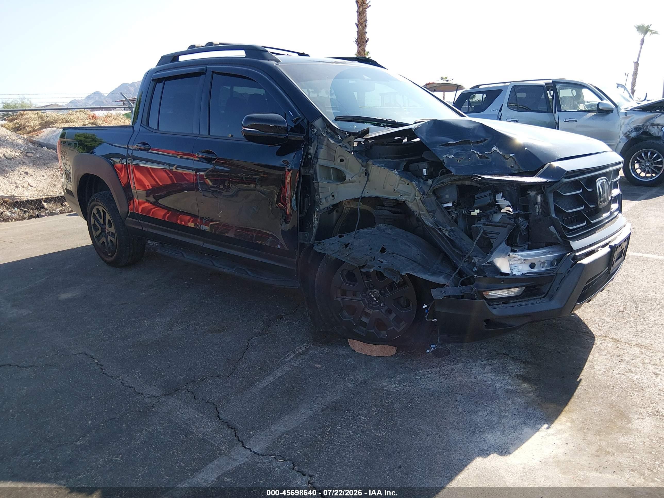 2022 Honda Ridgeline VIN 5FPYK3F8XNB011020 — IAAI salvage auction photo