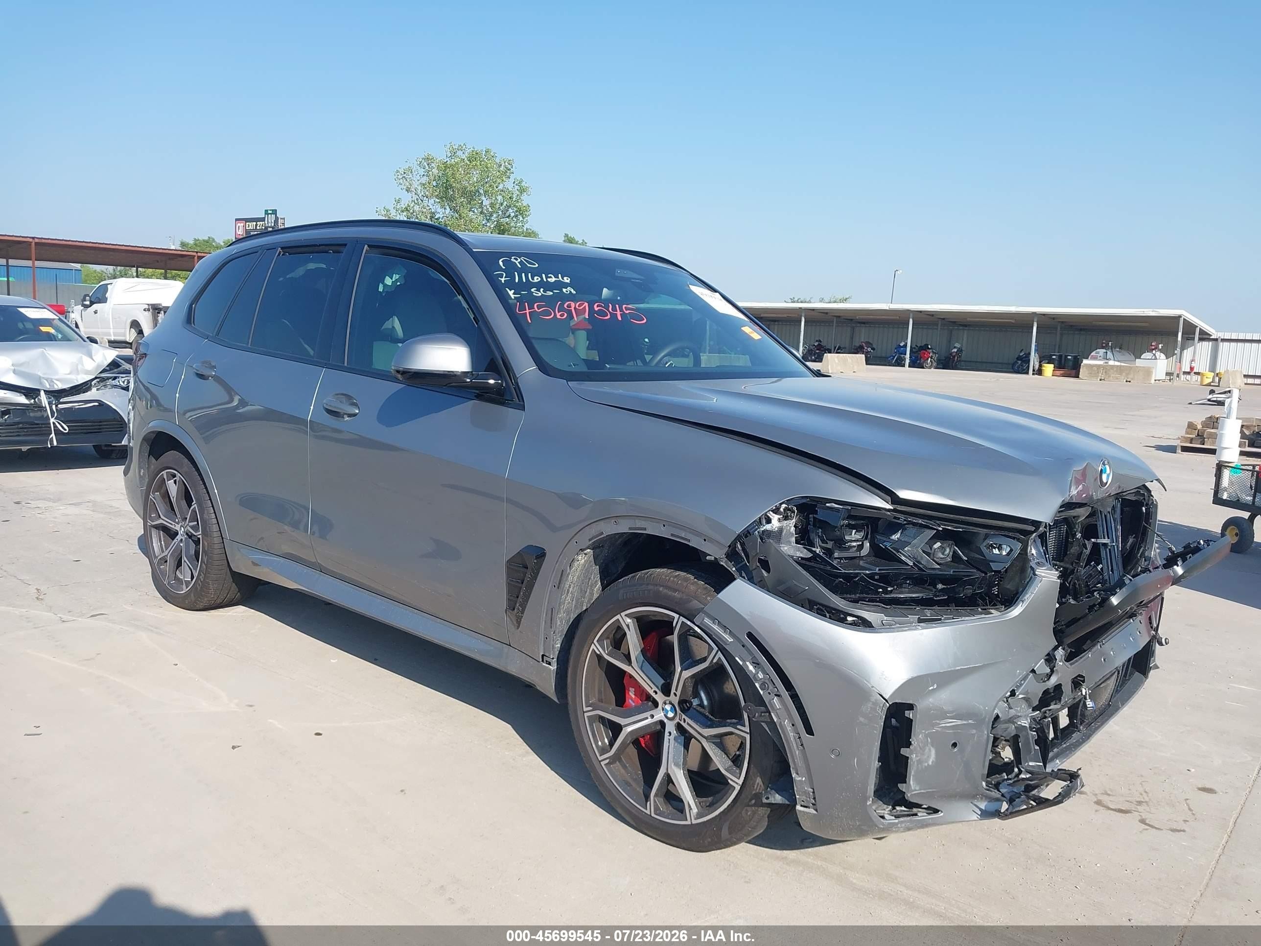 2026 BMW X5 VIN 5UX13EU0XT9321741 — IAAI salvage auction photo