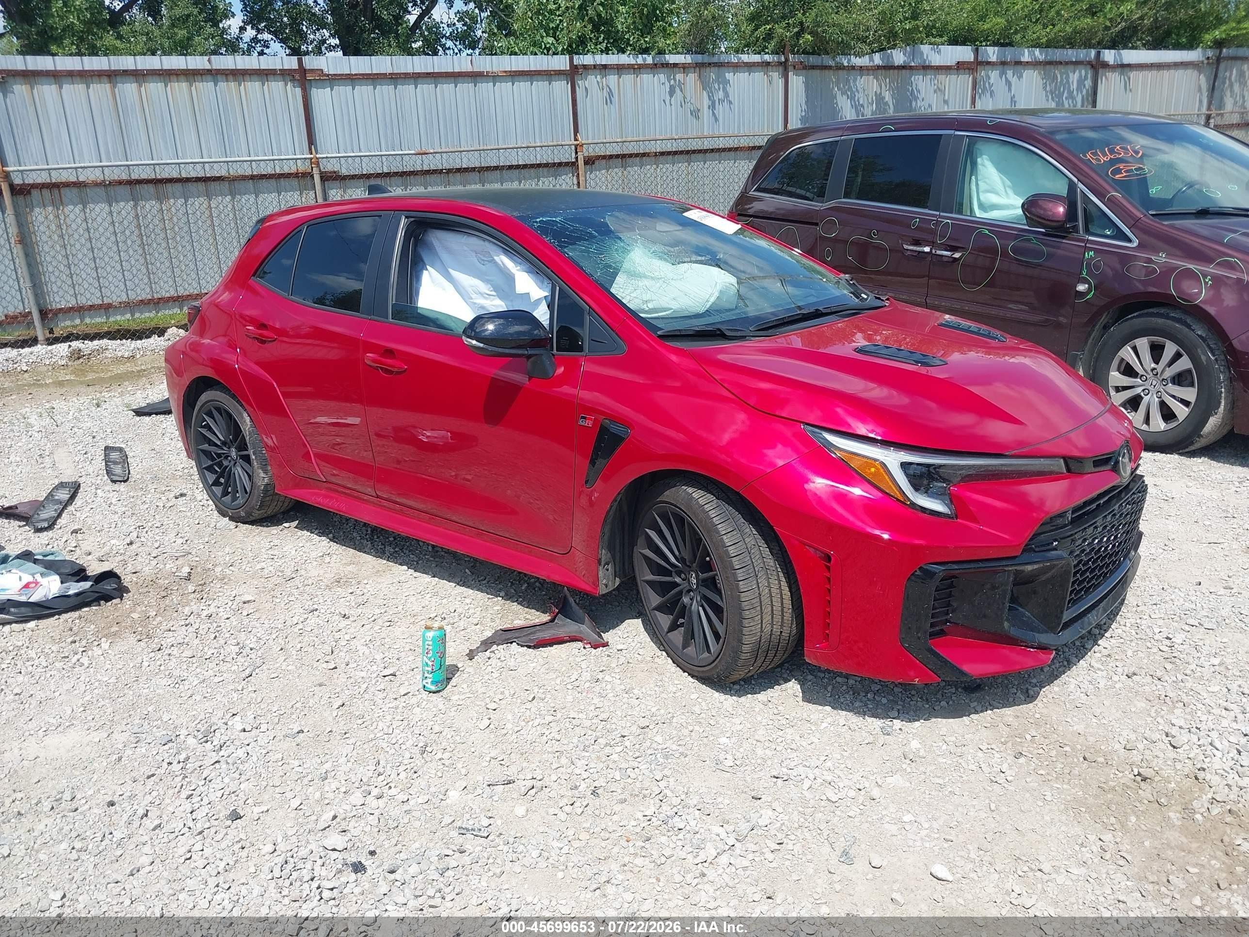 2025 Toyota GR Corolla VIN JTNABAAE3SA017298 — IAAI salvage auction photo