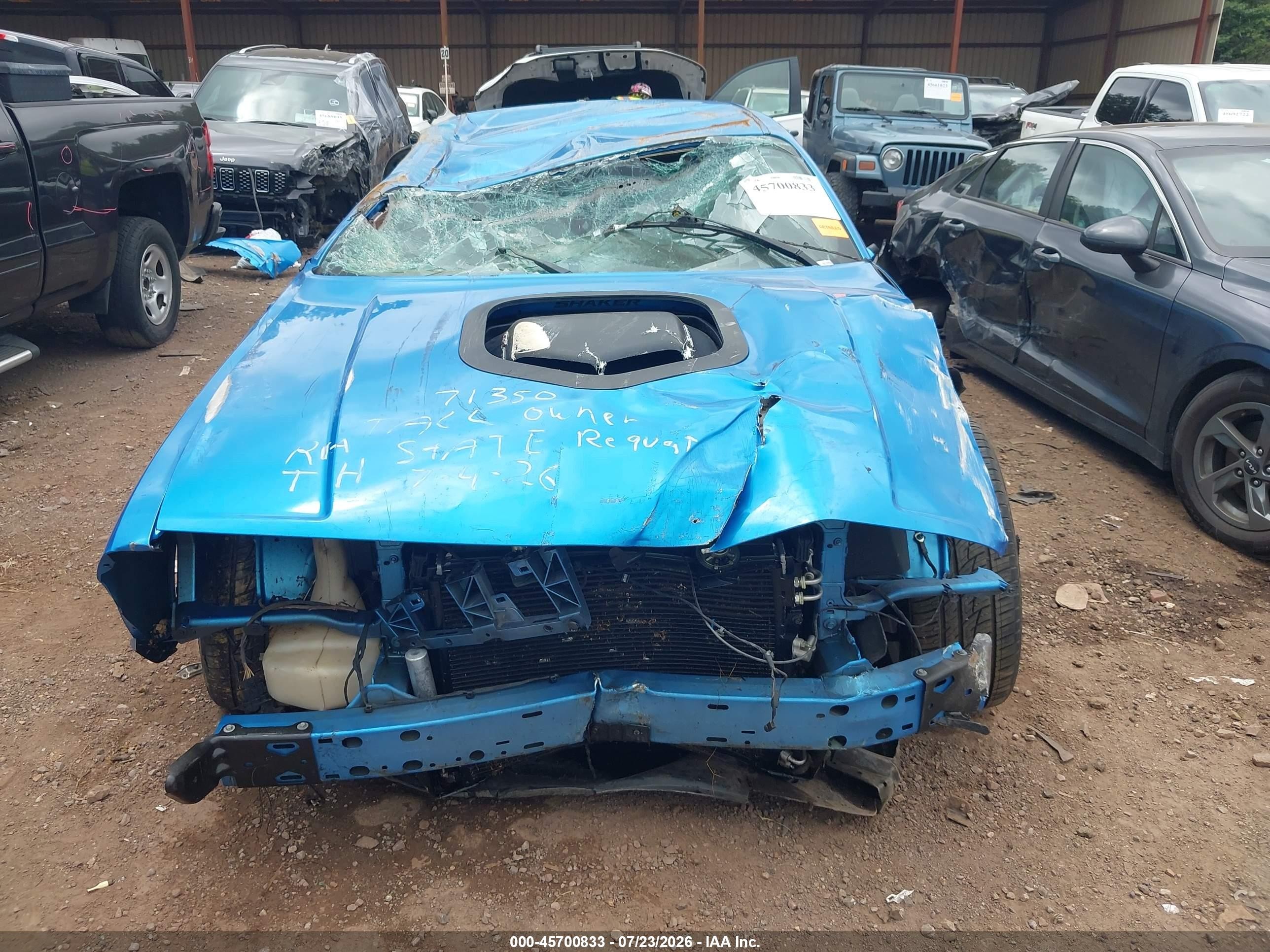 2016 Dodge Challenger VIN 2C3CDZFJ9GH236257 IAAI salvage auction — Top/Roof, Salvage (Alabama), sold $2,950 on 2026-09-09 (photo 6)