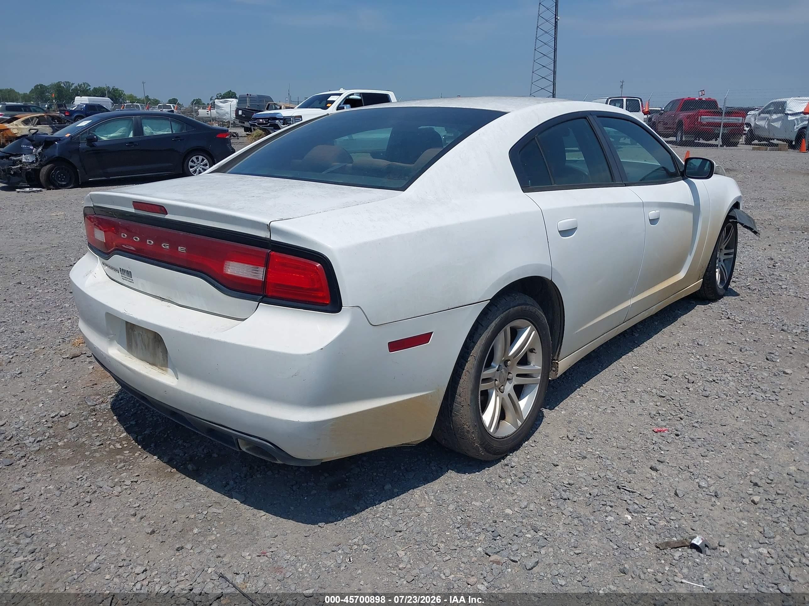 2013 Dodge Charger VIN 2C3CDXBG0DH638243 IAAI salvage auction — Front End, Clear (Arkansas), sold $825 on 2026-09-02 (photo 4)
