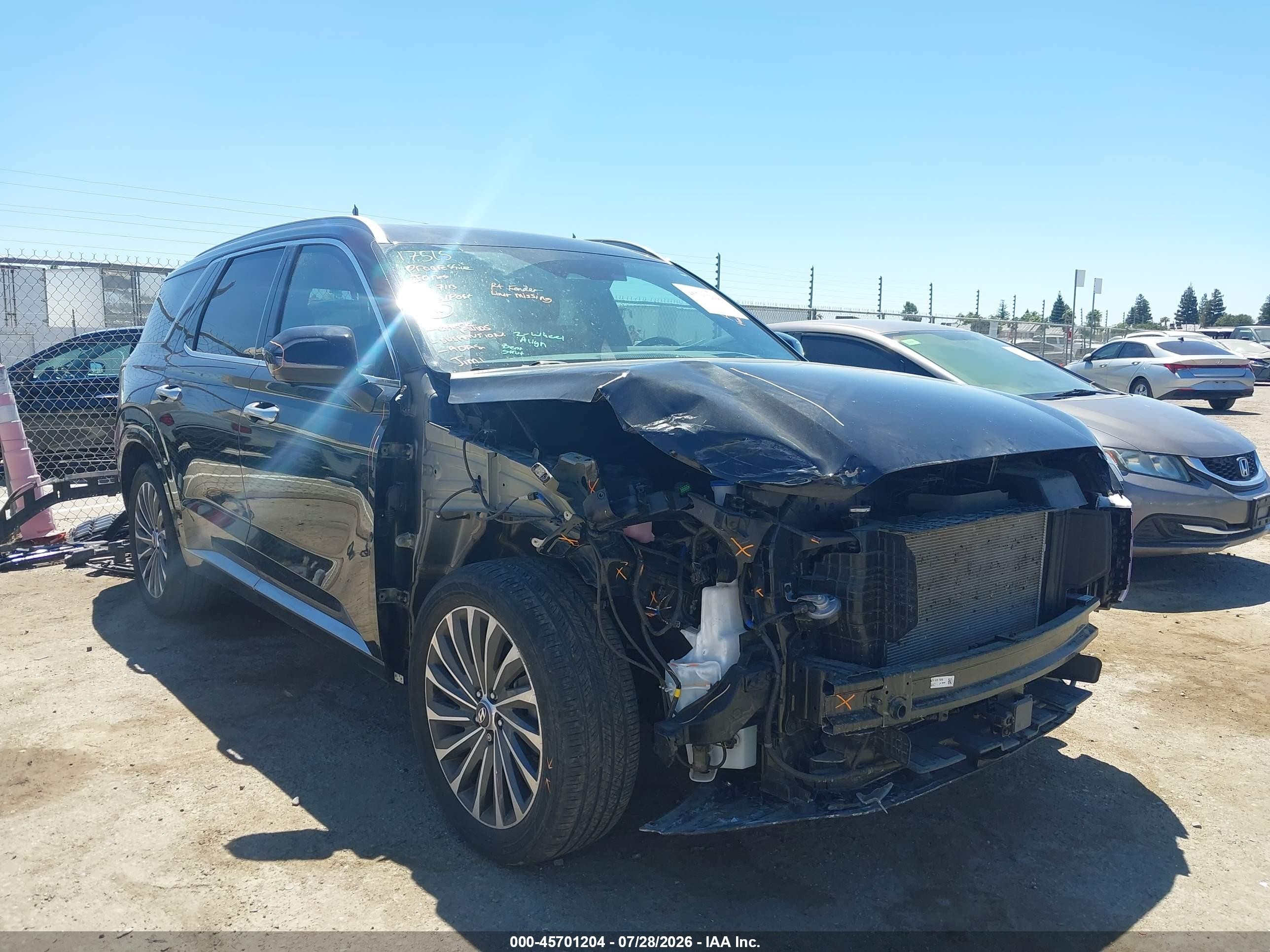 2024 Hyundai Palisade VIN KM8R7DGE6RU802842 — IAAI salvage auction photo