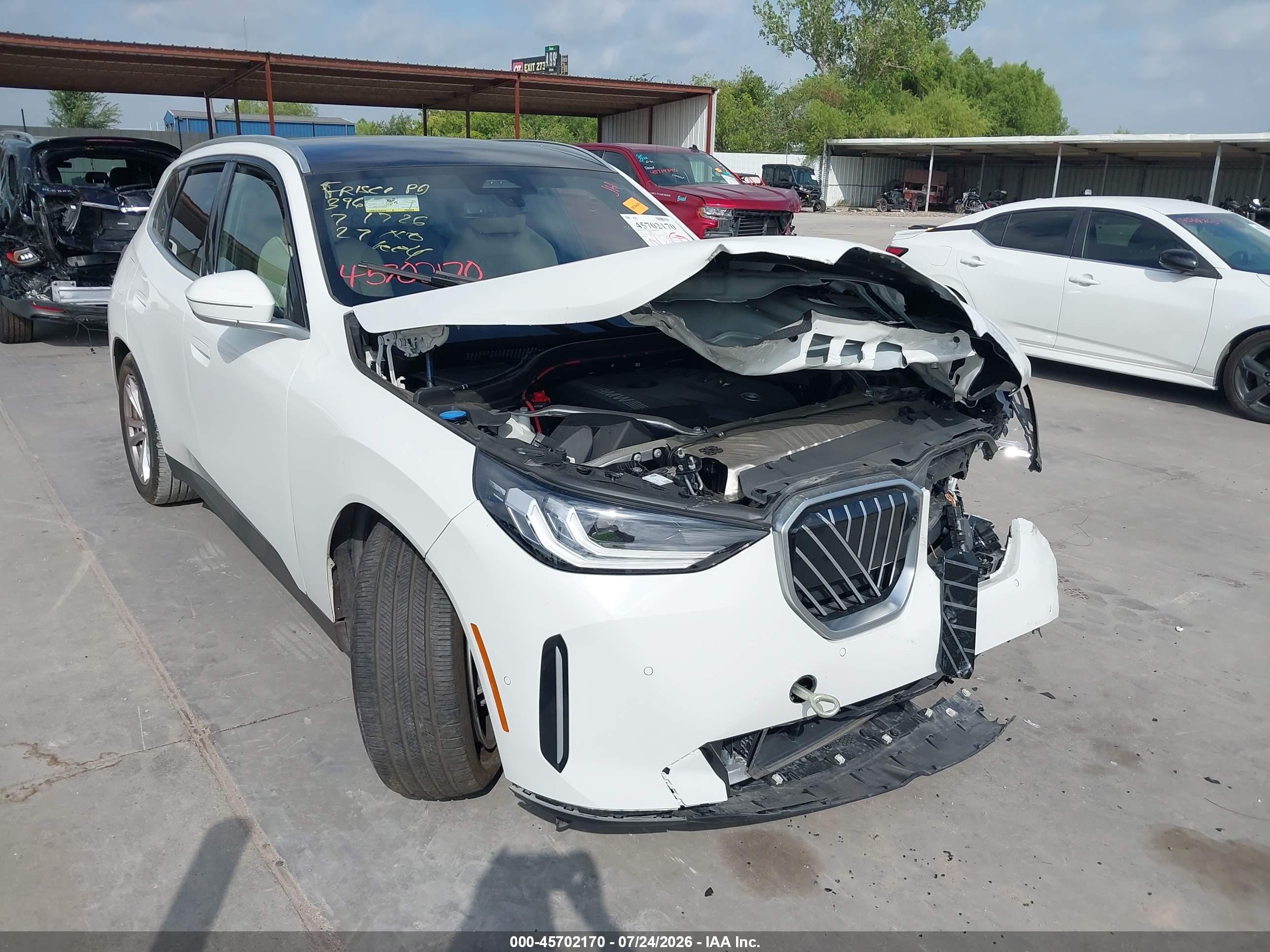 2025 BMW X3 VIN 5UX53GP01S9Z76247 — IAAI salvage auction photo