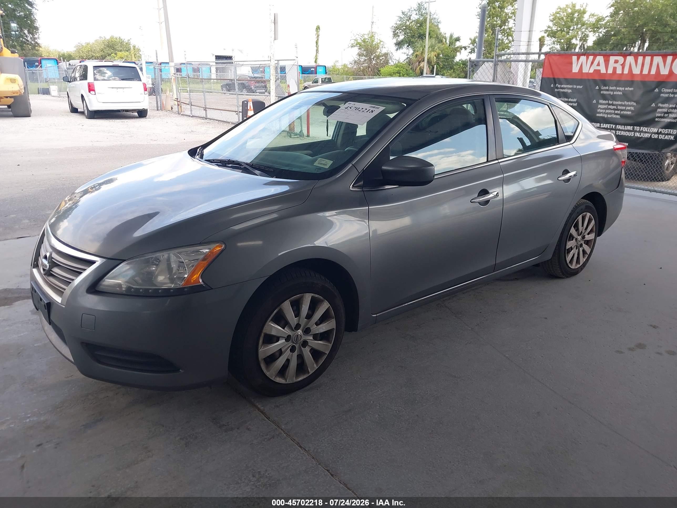 2015 Nissan Sentra VIN 3N1AB7AP1FY279348 IAAI salvage auction — Normal Wear, Clear (Montana), sold $350 on 2026-09-09 (photo 2)