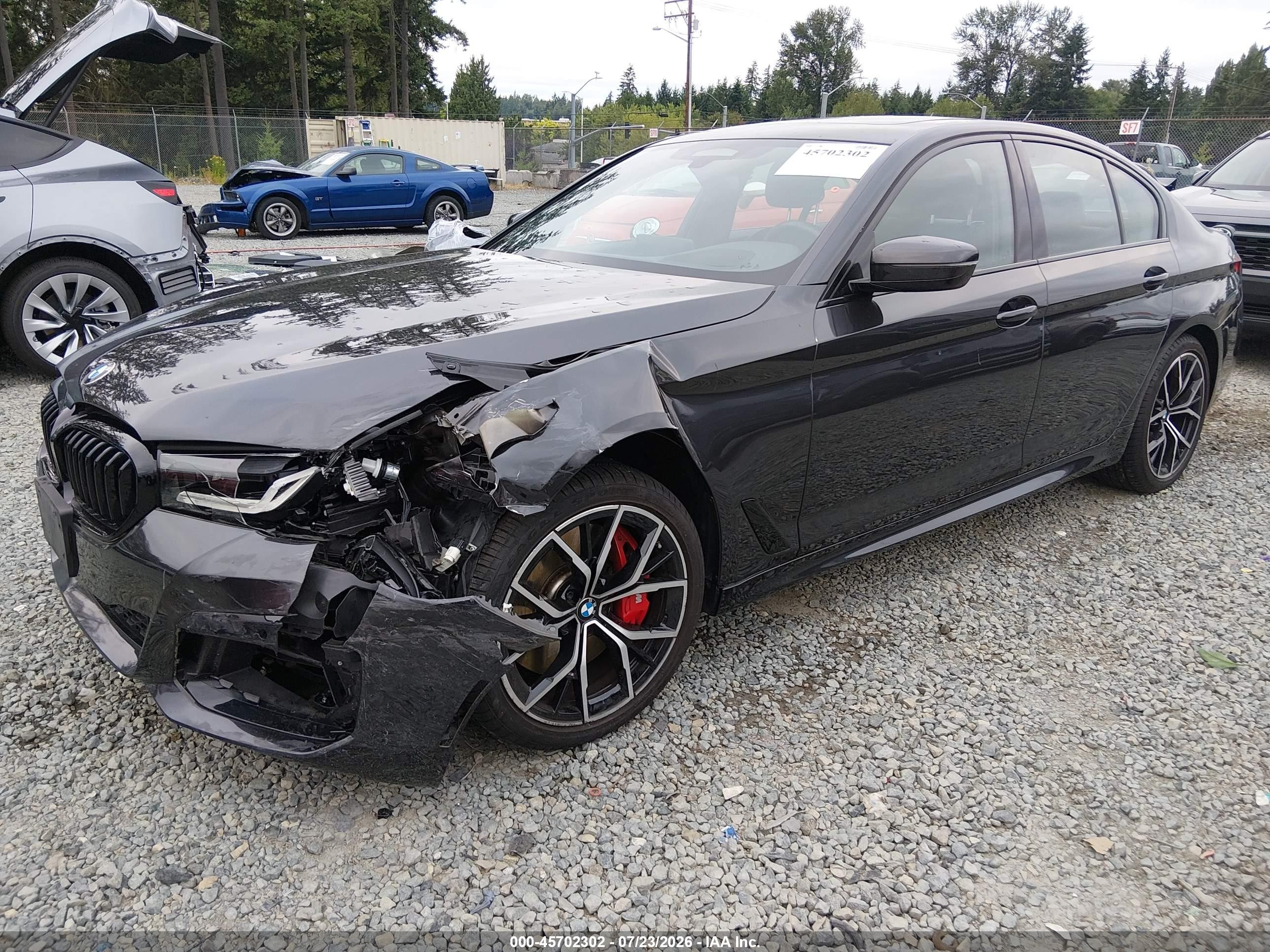 2023 BMW 5 Series VIN WBA73BJ02PCN66845 IAAI salvage auction — Unknown, Bill Of Sale (Washington), sold $30,500 on 2026-08-13 (photo 2)