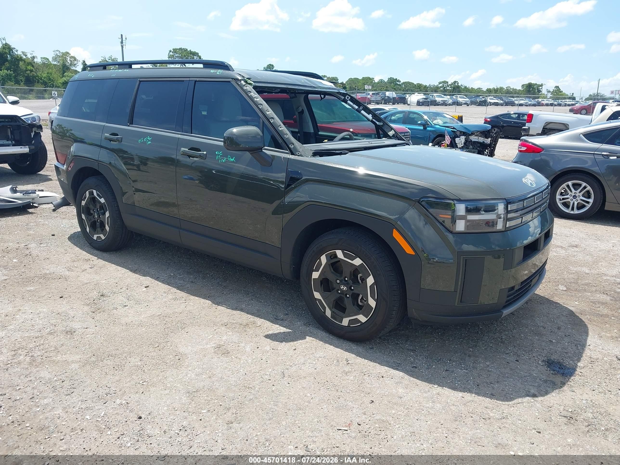2025 Hyundai Santa Fe VIN 5NMP2DGLXSH127681 — IAAI salvage auction photo