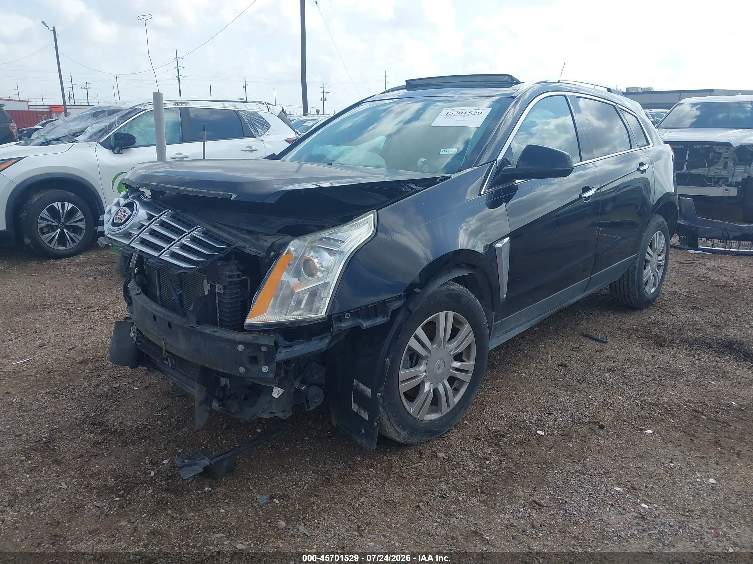 2013 Cadillac Srx VIN 3GYFNCE35DS593640 IAAI salvage auction — Front End, Salvage (Texas), sold $225 on 2026-09-09 (photo 2)