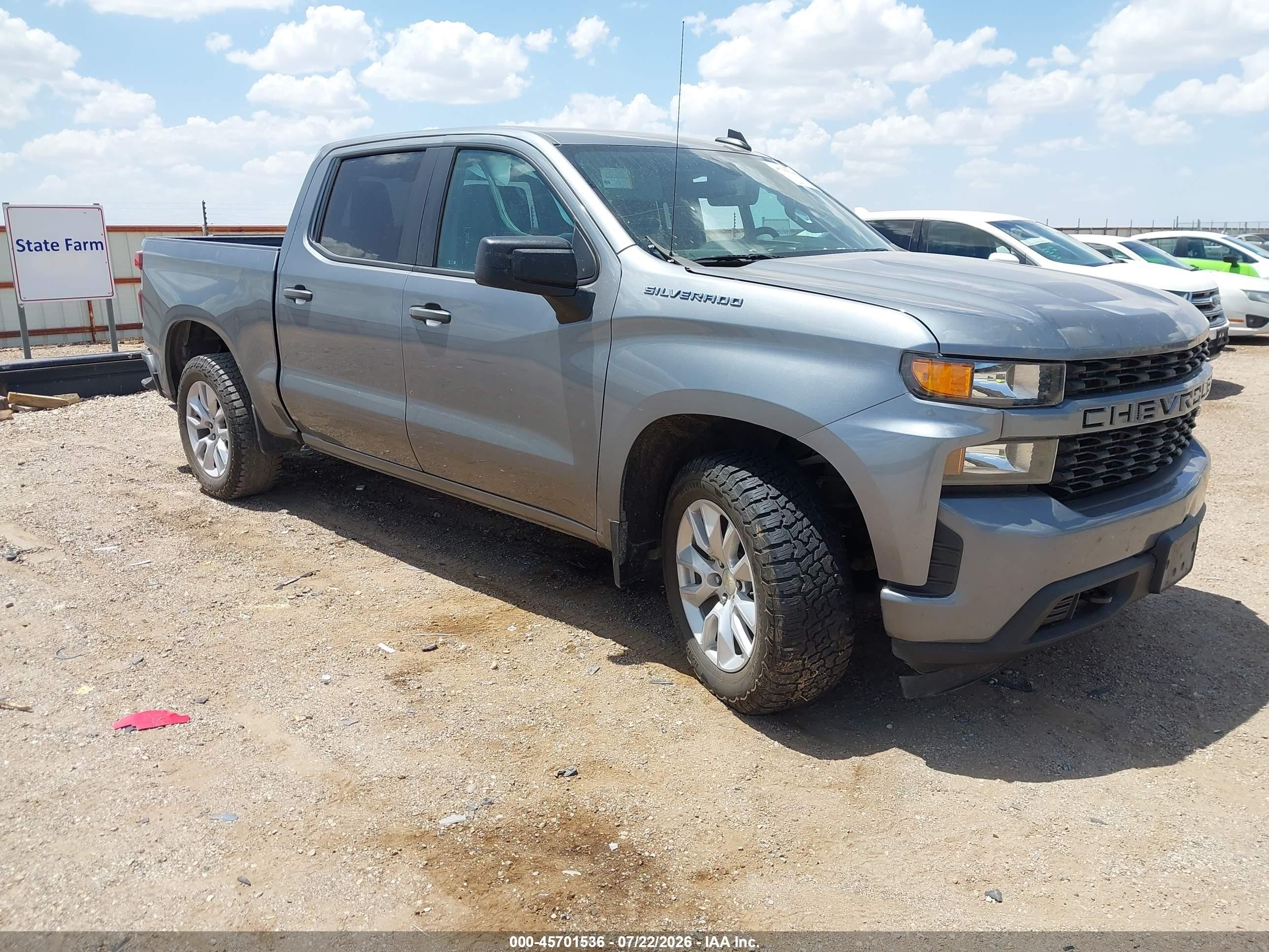 2021 Chevrolet Silverado 1500 VIN 3GCPWBEK3MG119956 — IAAI salvage auction photo
