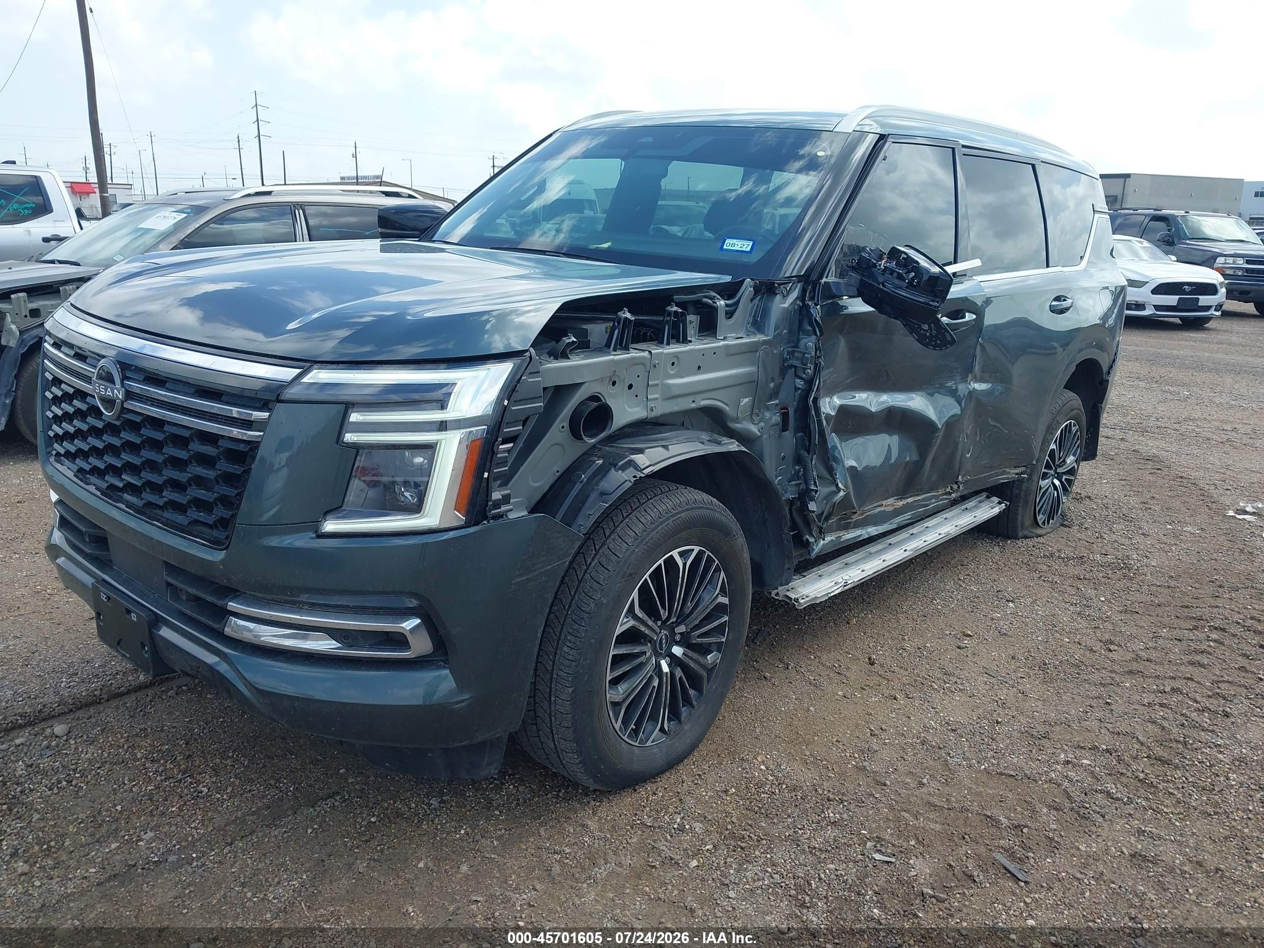 2025 Nissan Armada VIN JN8AY3BDXS9300081 IAAI salvage auction — Unknown, Original (Texas), sold $29,500 on 2026-09-04 (photo 2)