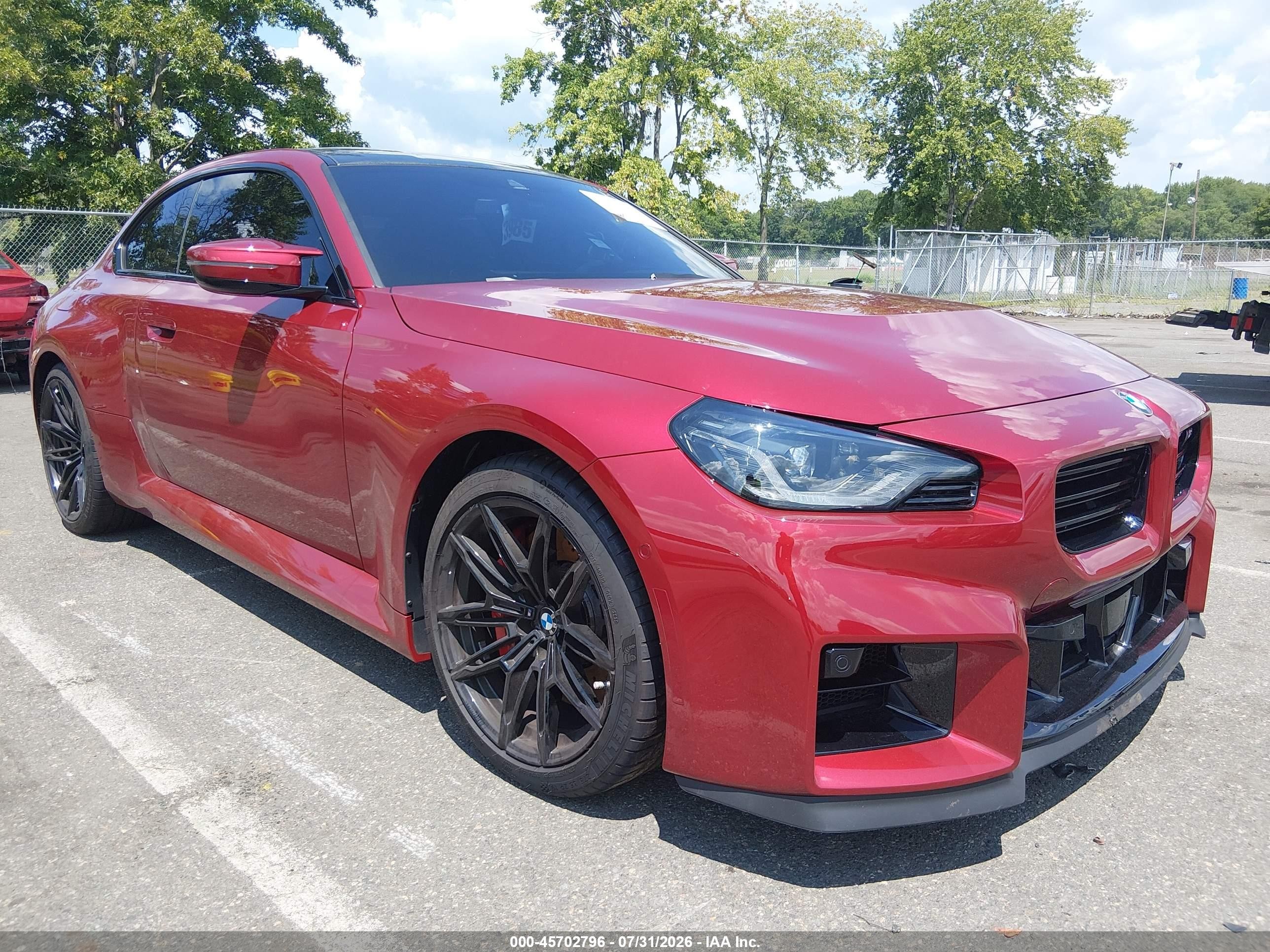 2026 BMW M2 VIN 3MF23DM08T8G29160 IAAI salvage auction — Water/Flood, Salvage (Idaho), sold $43,000 on 2026-09-25 (photo 1)