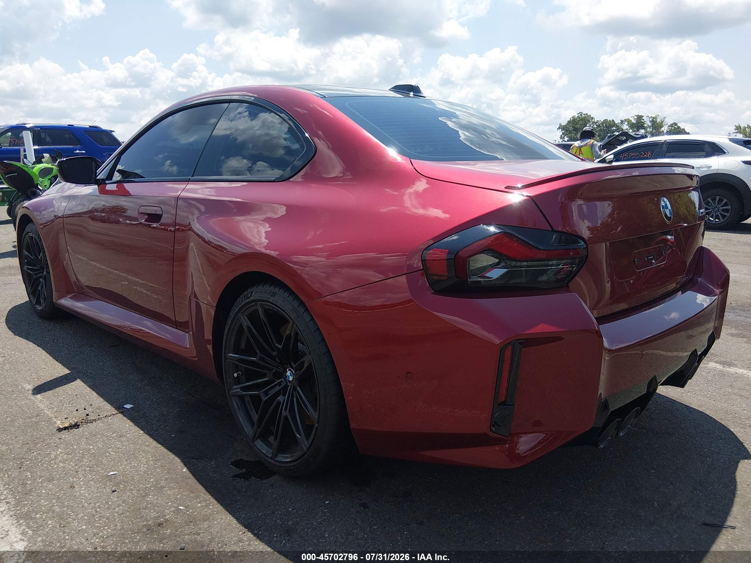 2026 BMW M2 VIN 3MF23DM08T8G29160 IAAI salvage auction — Water/Flood, Salvage (Idaho), sold $43,000 on 2026-09-25 (photo 3)