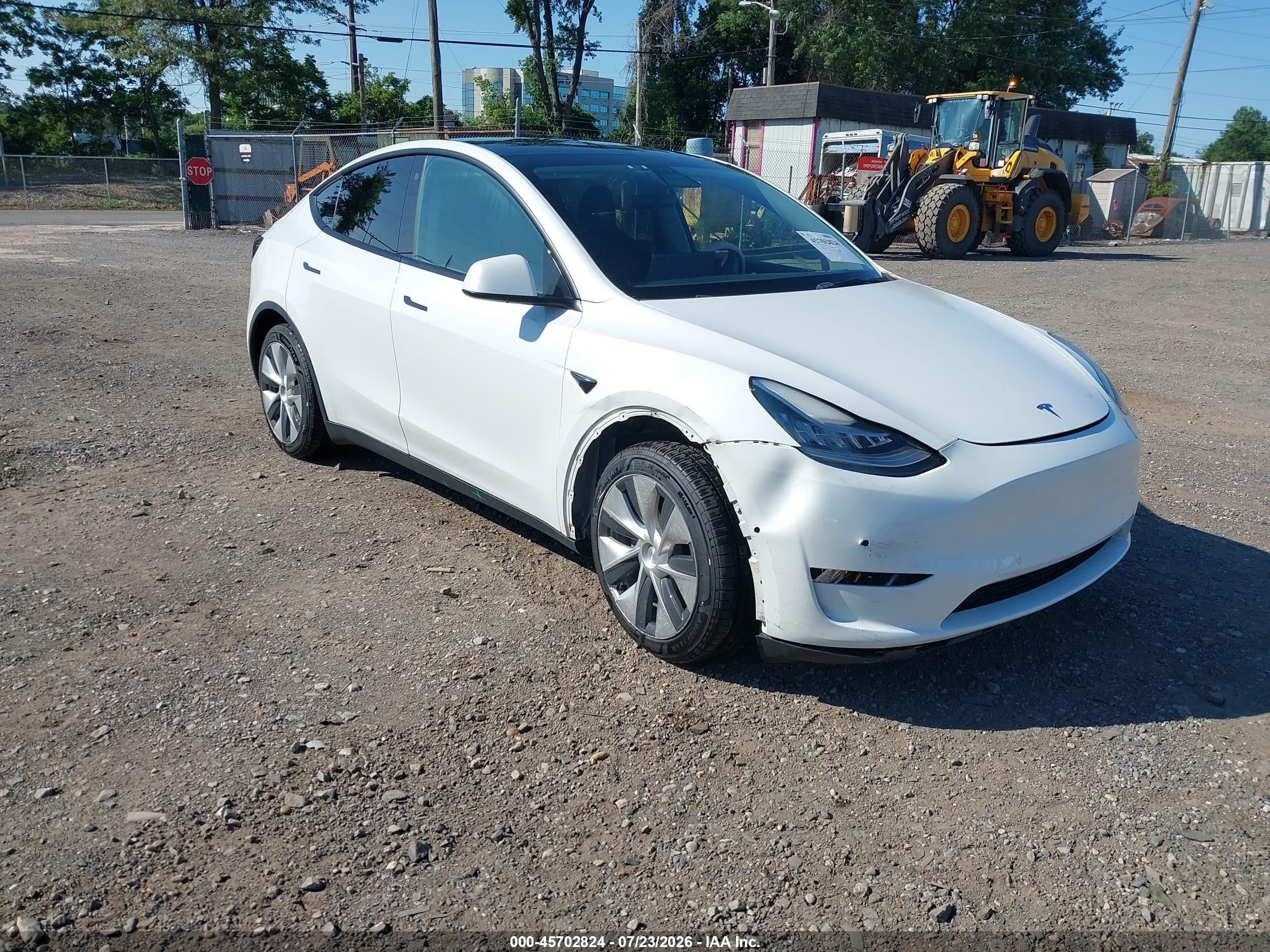 2021 Tesla Model Y VIN 5YJYGDEEXMF188463 — IAAI salvage auction photo
